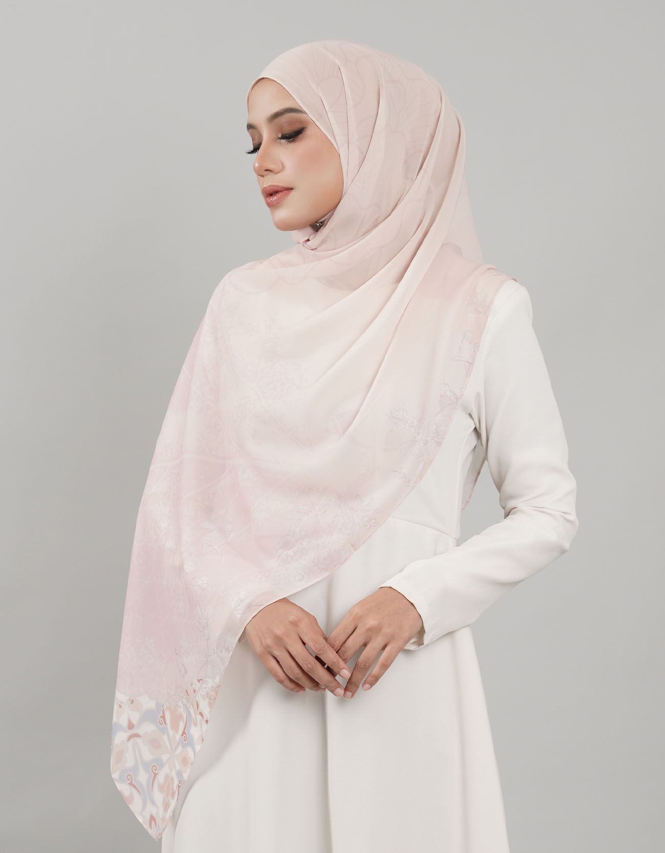 Sutra Shawl Printed - 02 Mawar