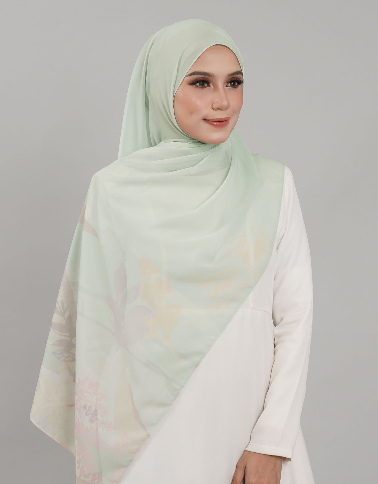 Sutra Shawl Printed - 07 Alamanda