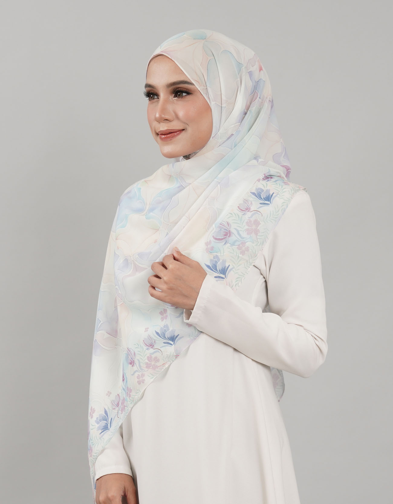 Sutra Shawl Printed - 04 Tulip