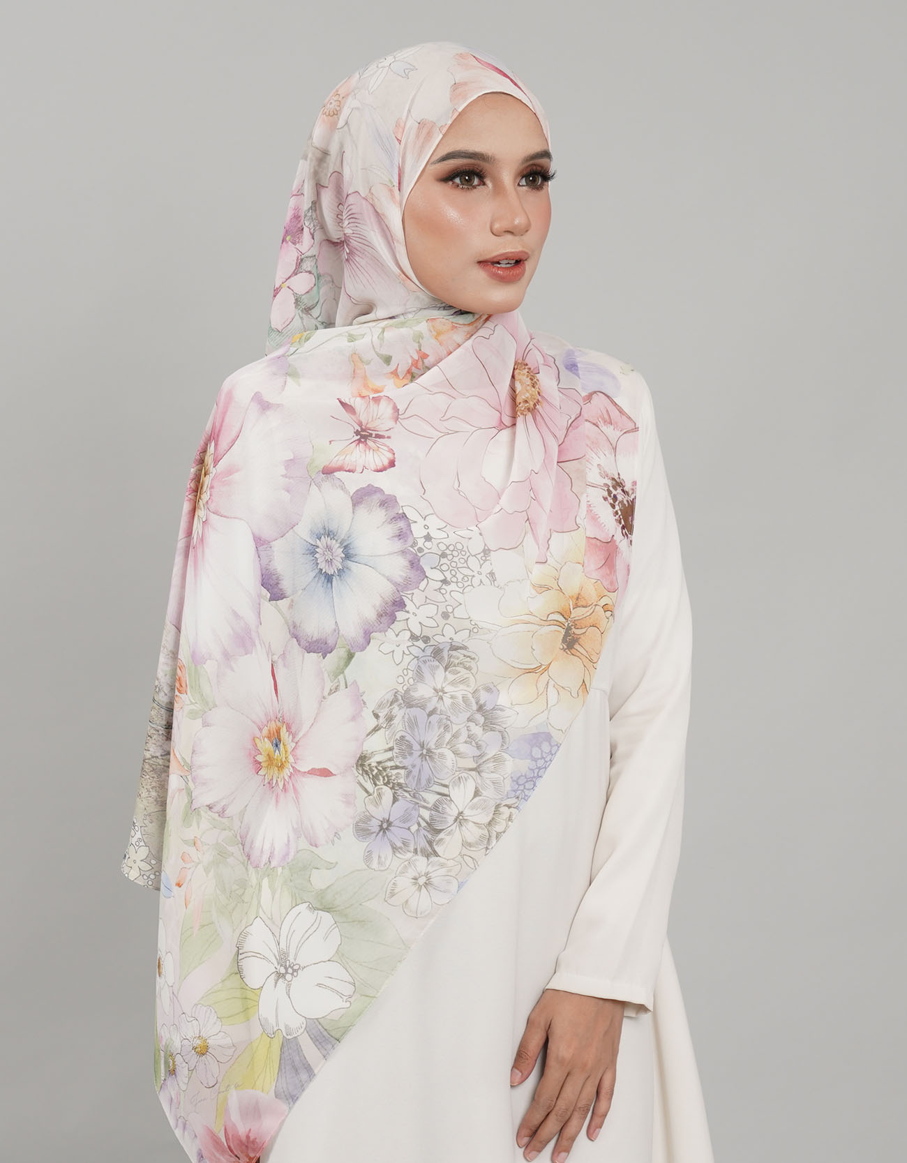 Sutra Shawl Printed - 09 Asoka