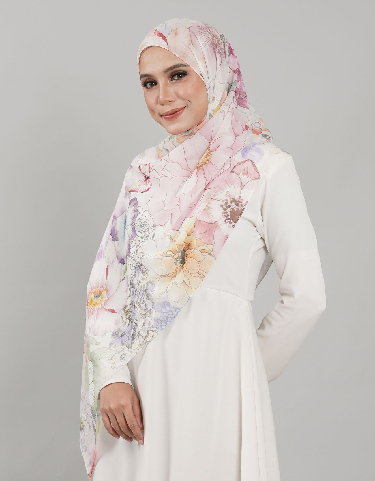 Sutra Shawl Printed - 09 Asoka