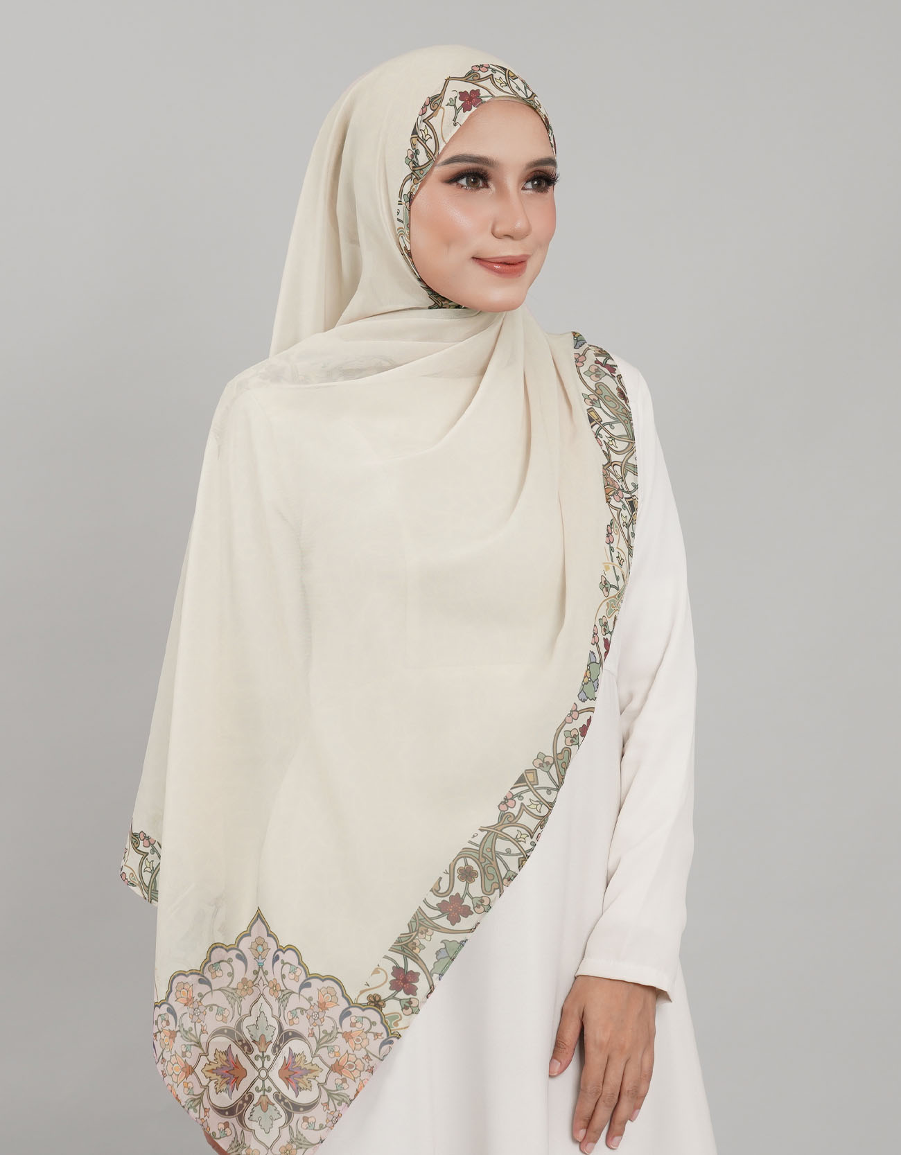 Sutra Shawl Printed - 12 Kenanga