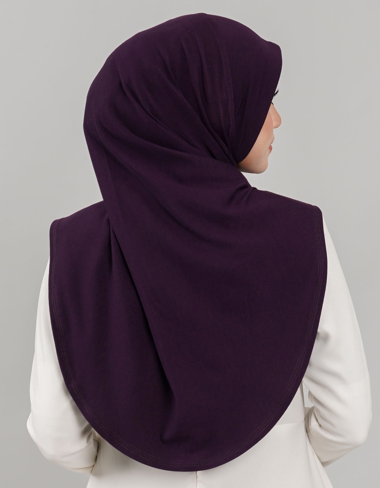 Express Hijab Damia Plain - 01 Eggplant