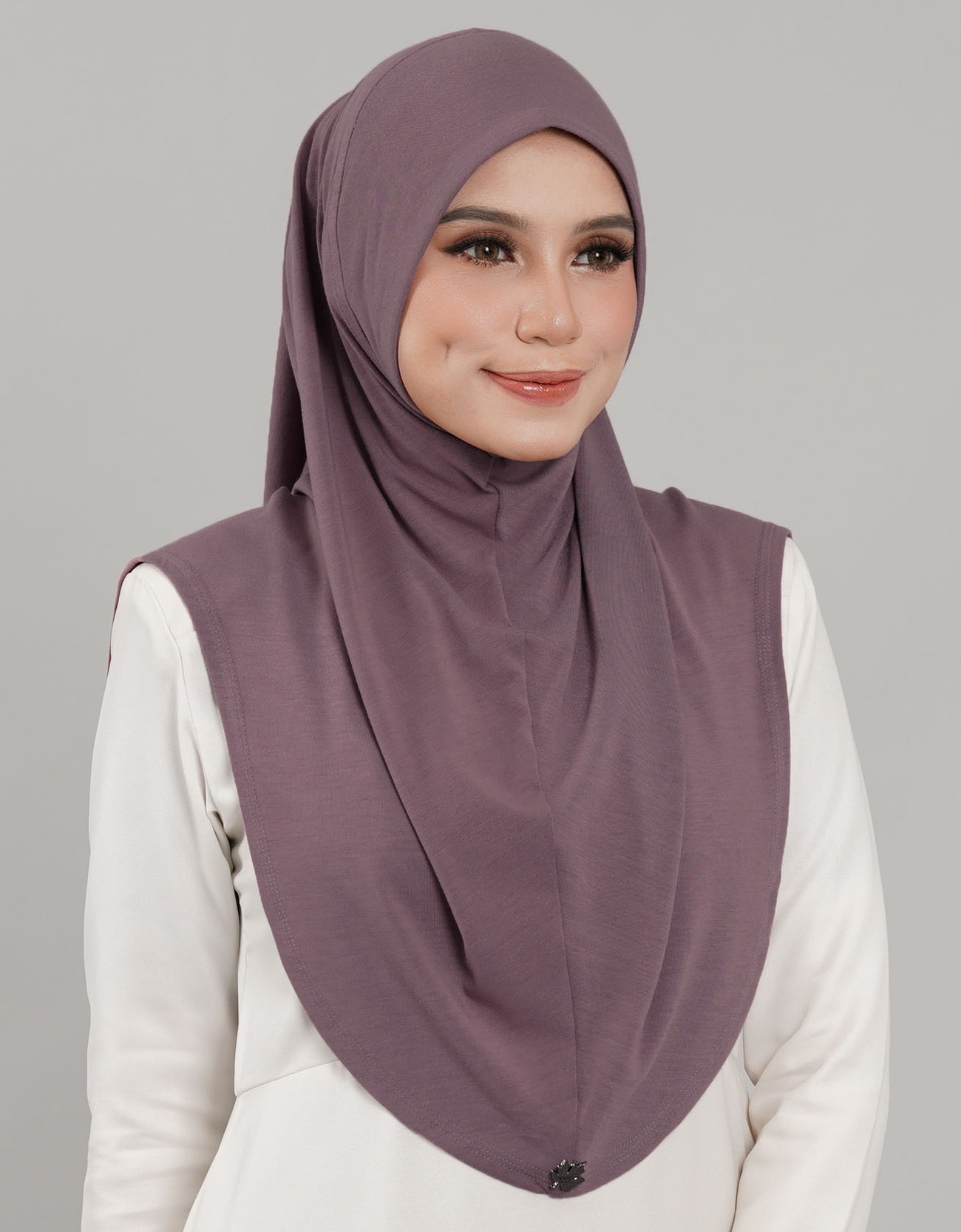 Express Hijab Damia Plain - 02 Plum