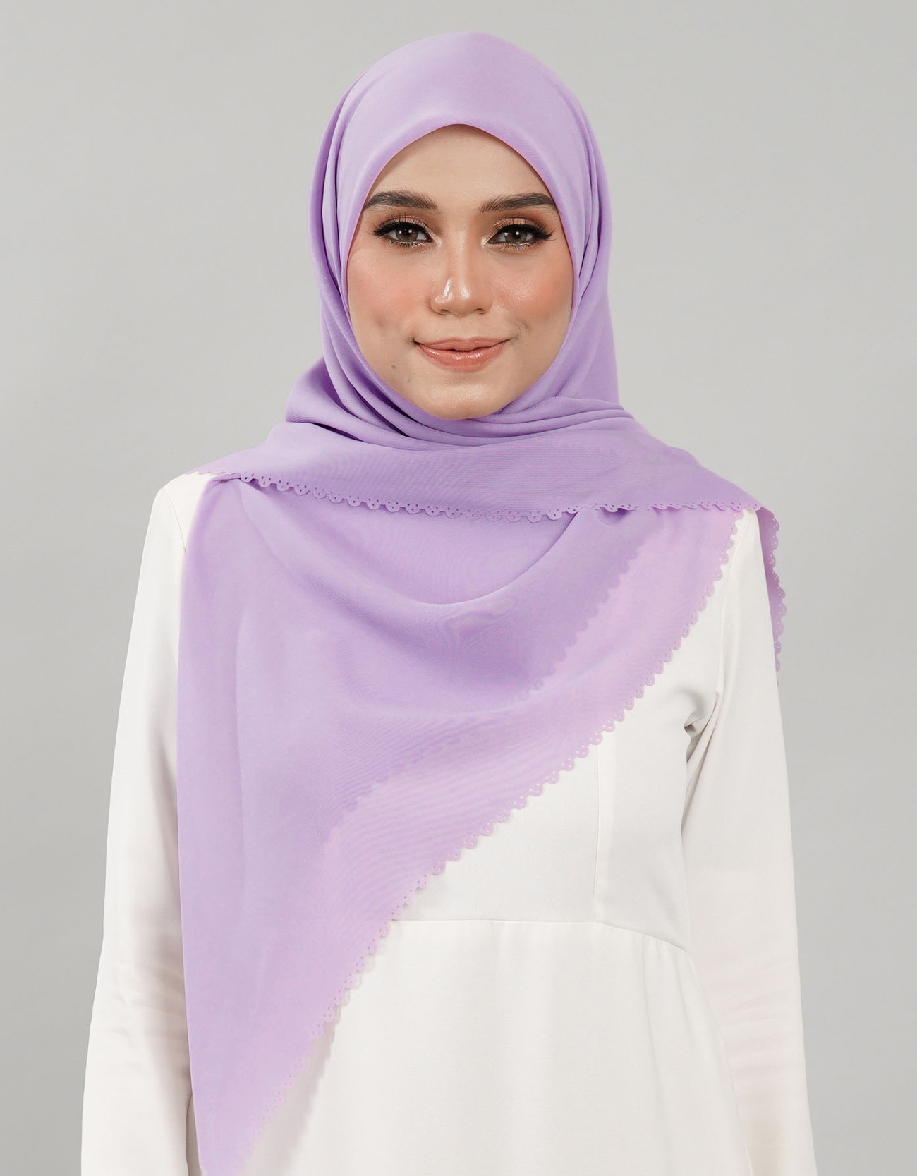 Feena Bawal Plain - 03 Lavendar