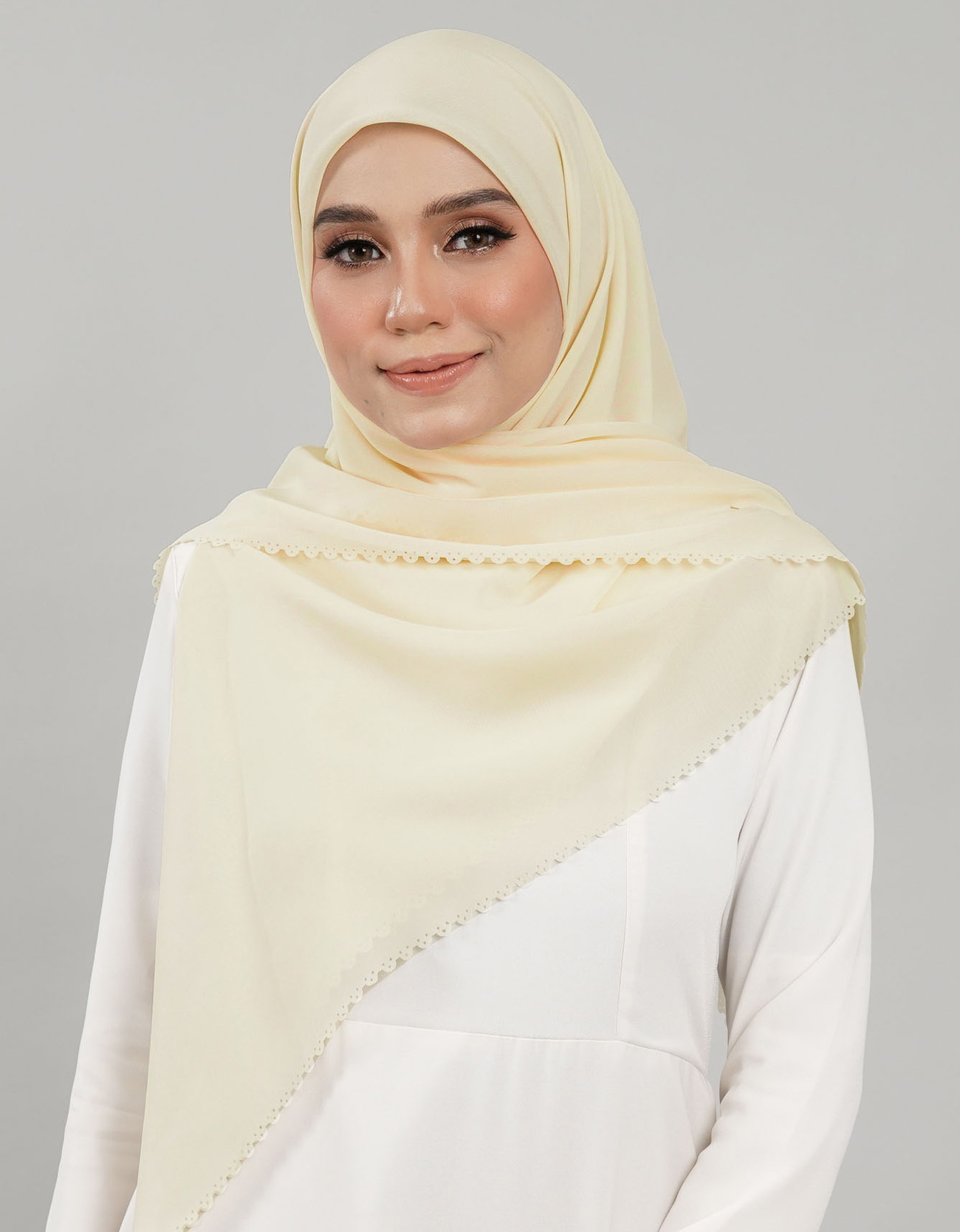 Feena Bawal Plain - 04 Soft Yellow