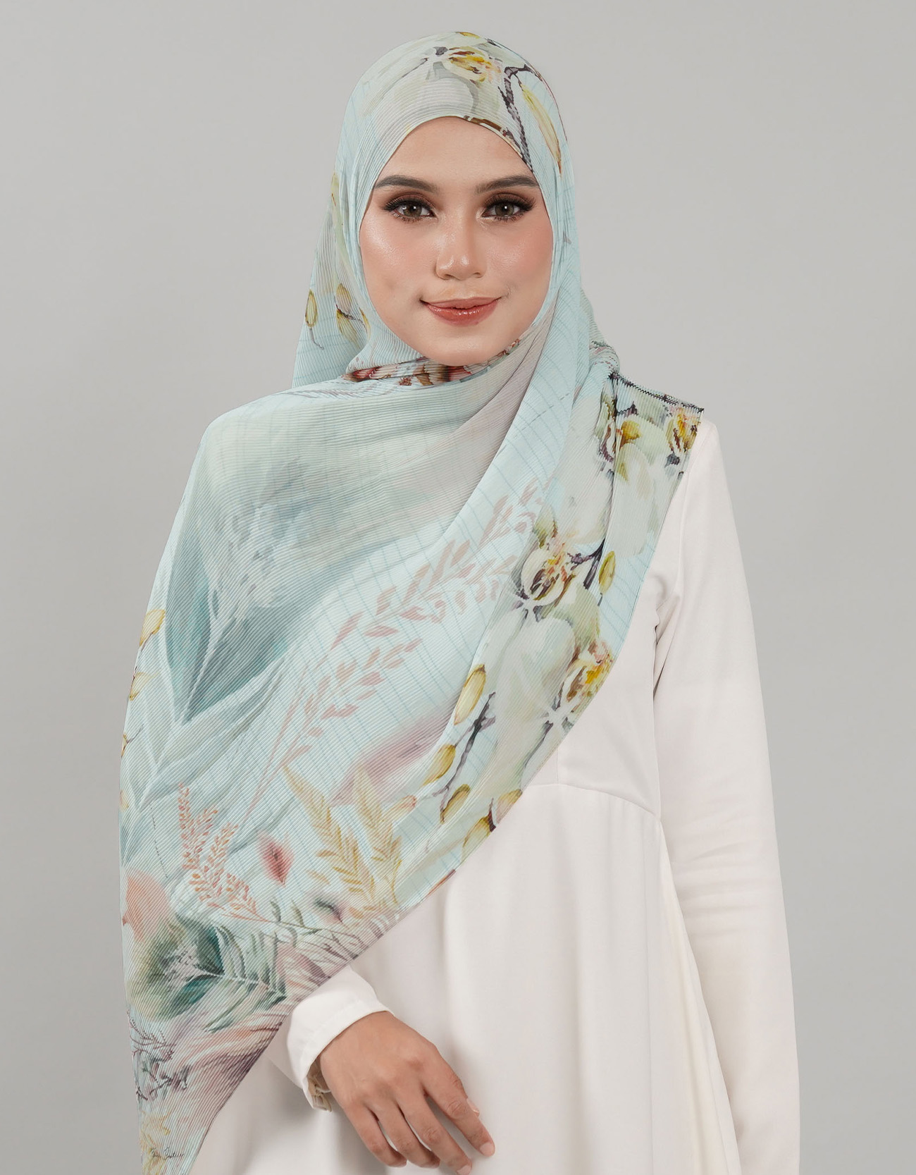 Saloma Pleated Shawl - 05 Emiko