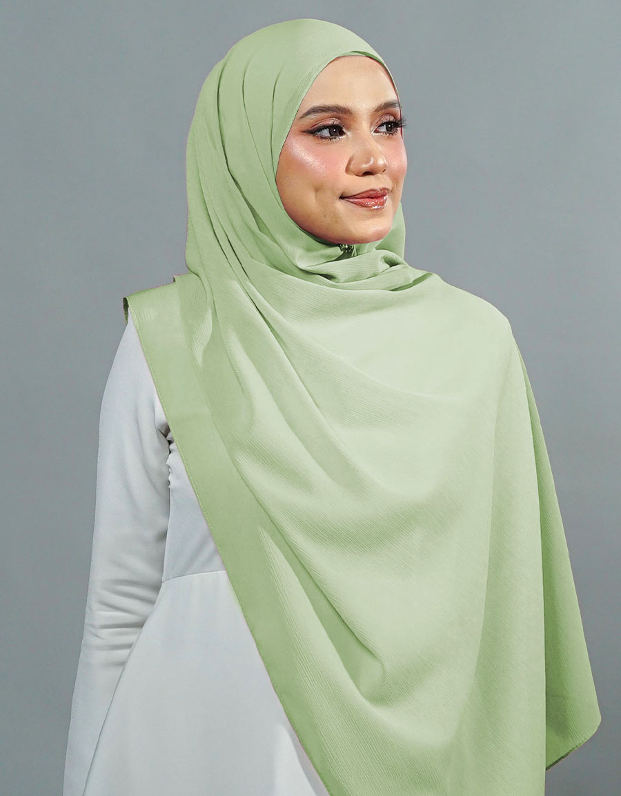 Ireesya Shawl Plain - 06 Apple Green