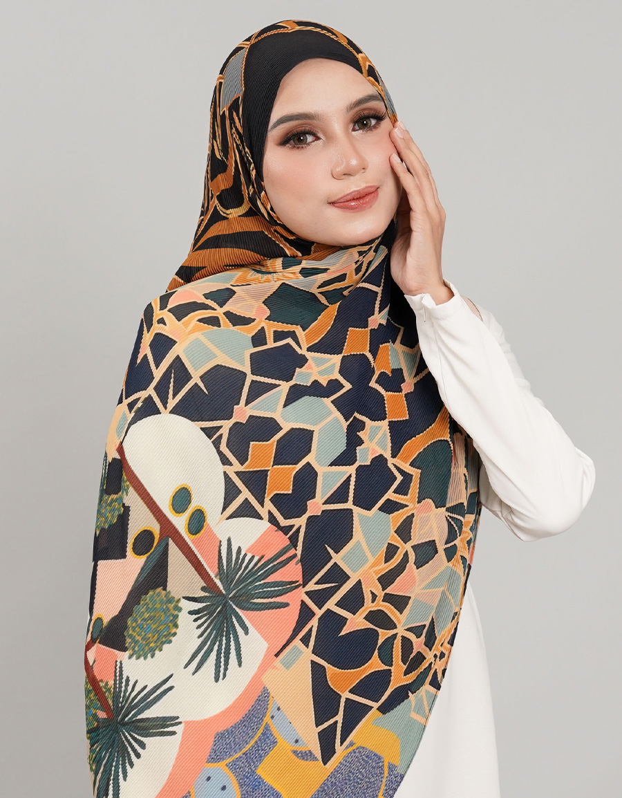 Saloma Pleated Shawl - 06 Fujita