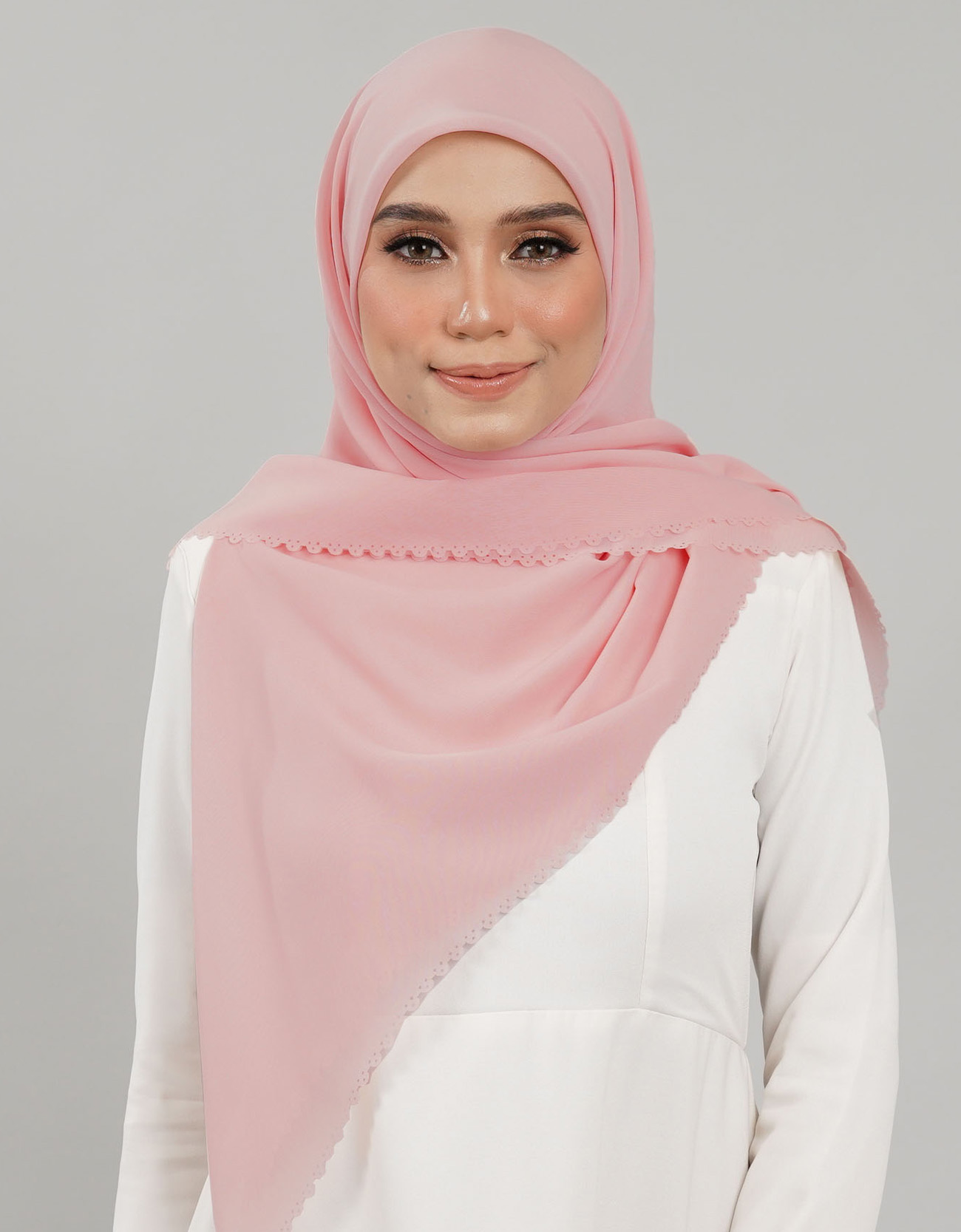 Feena Bawal Plain - 07 Pink