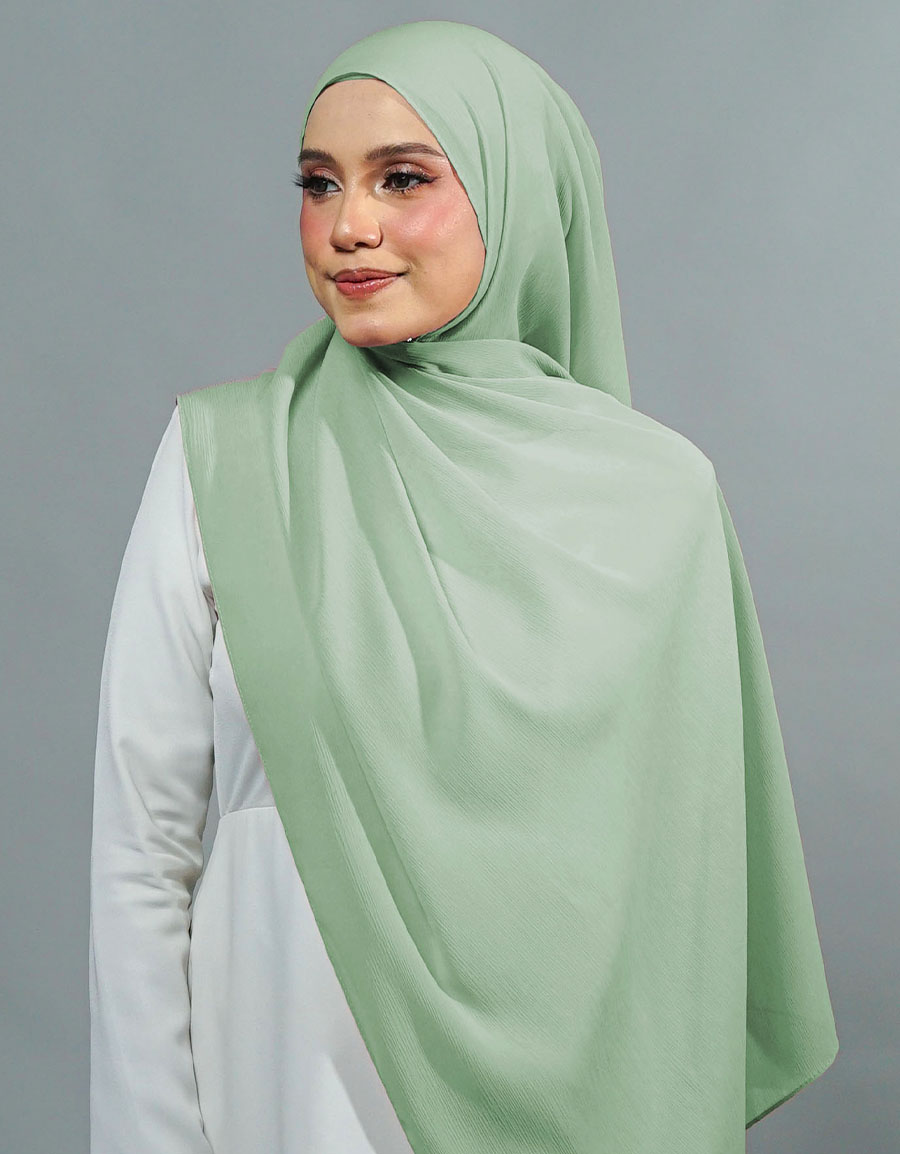 Ireesya Shawl Plain - 07 Pistachio