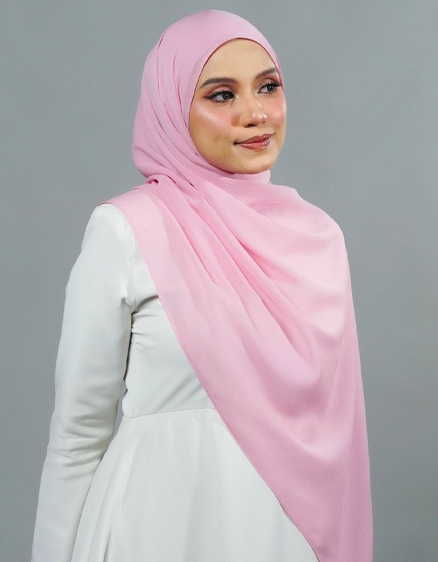 Ireesya Shawl Plain - 08 Light Pink