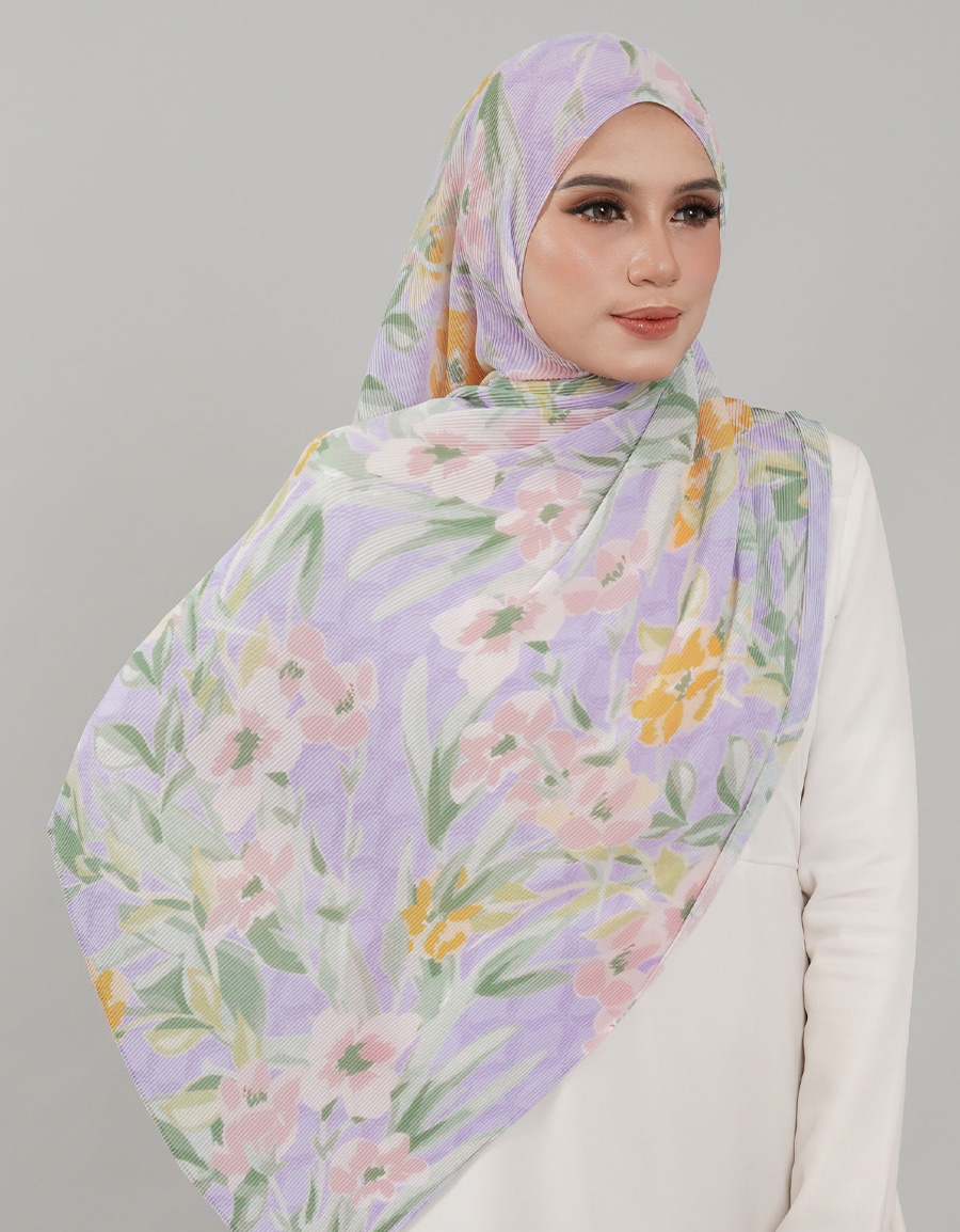 Saloma Pleated Shawl - 08 Hana