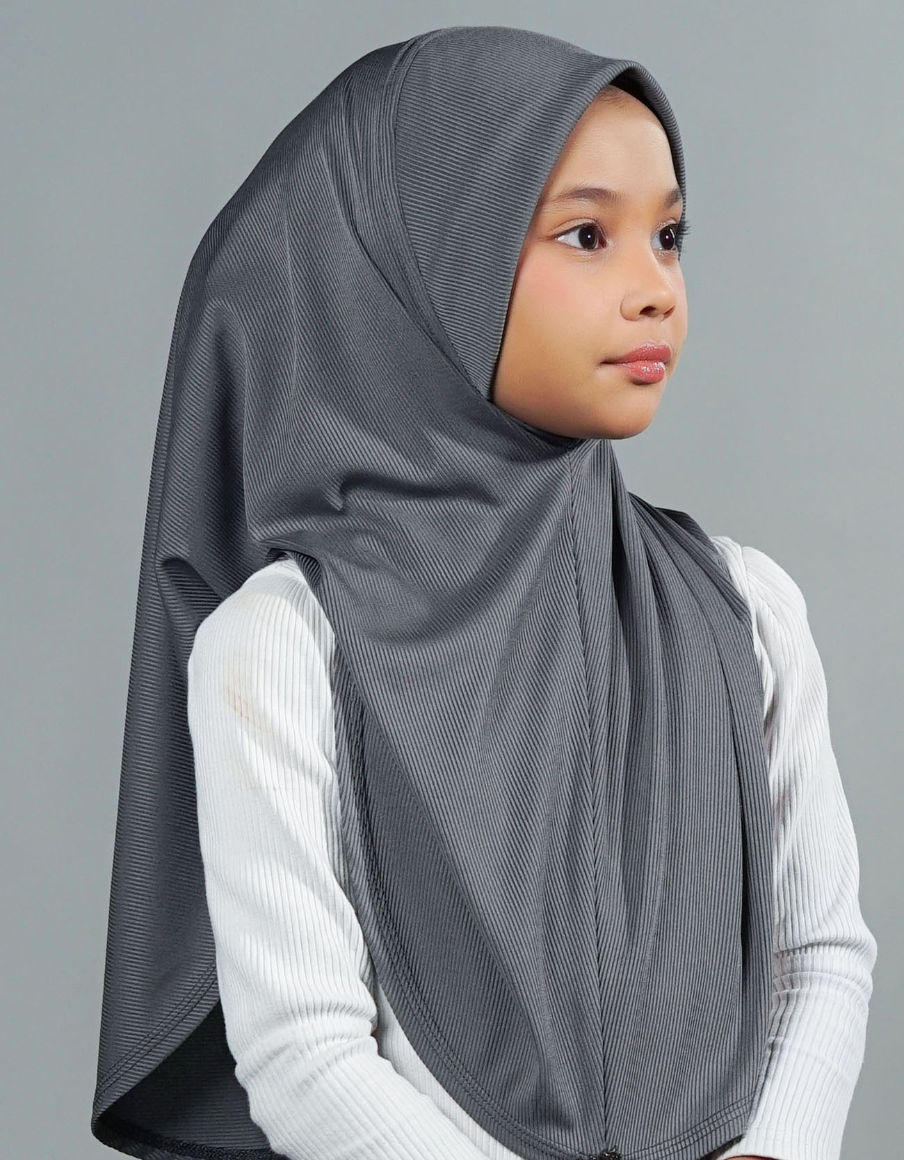 Eshal Plain Kids - 09 Dark Grey
