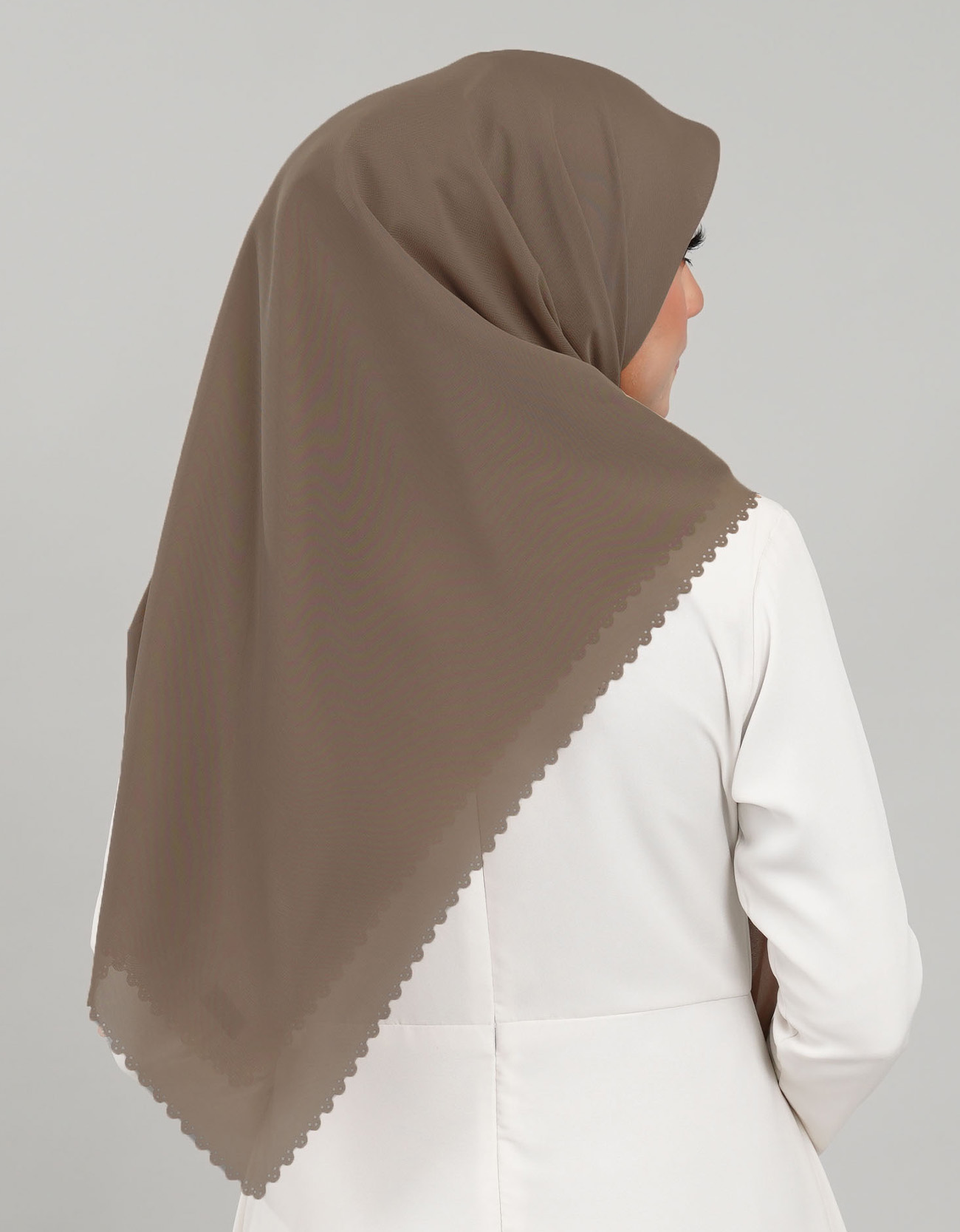 Feena Bawal Plain - 10 Mocha