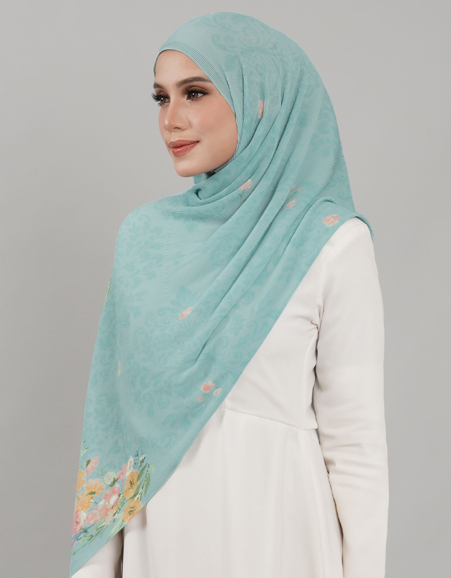 Saloma Pleated Shawl - 11 Kaida