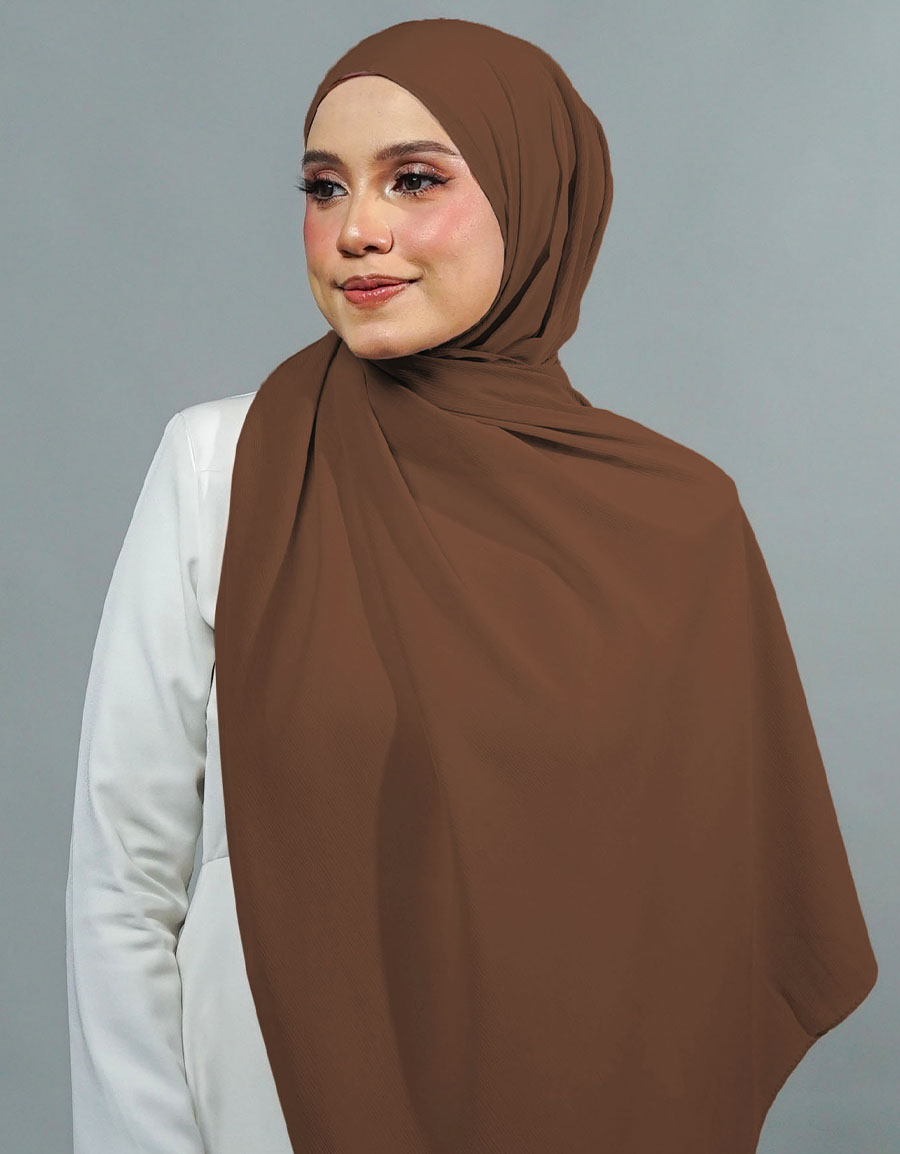 Ireesya Shawl Plain - 11 Mocha