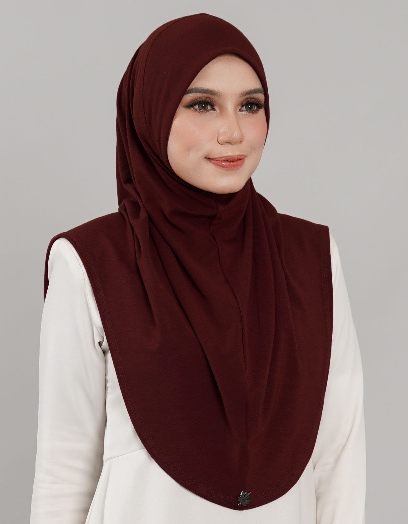Express Hijab Damia Plain - 12 Rosewood