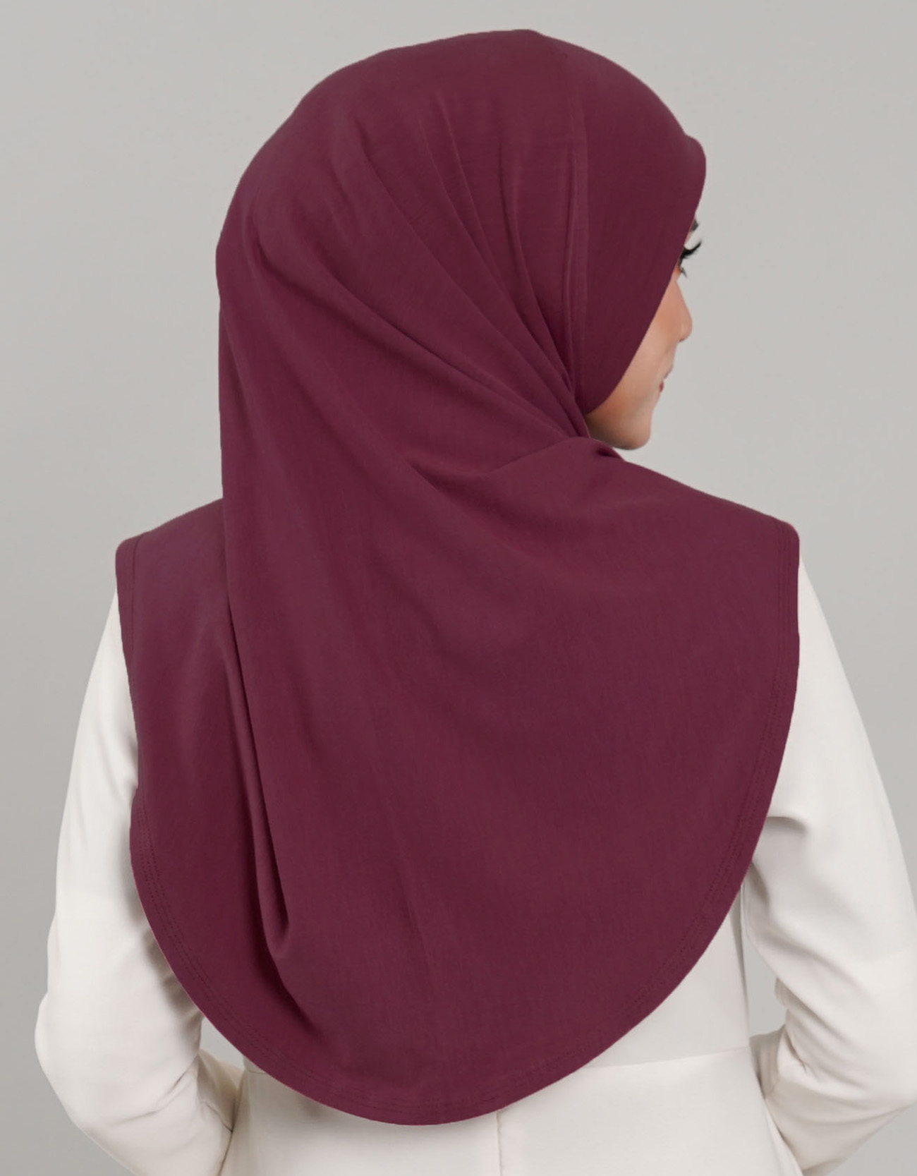 Express Hijab Damia Plain - 14 Raspberry Rose