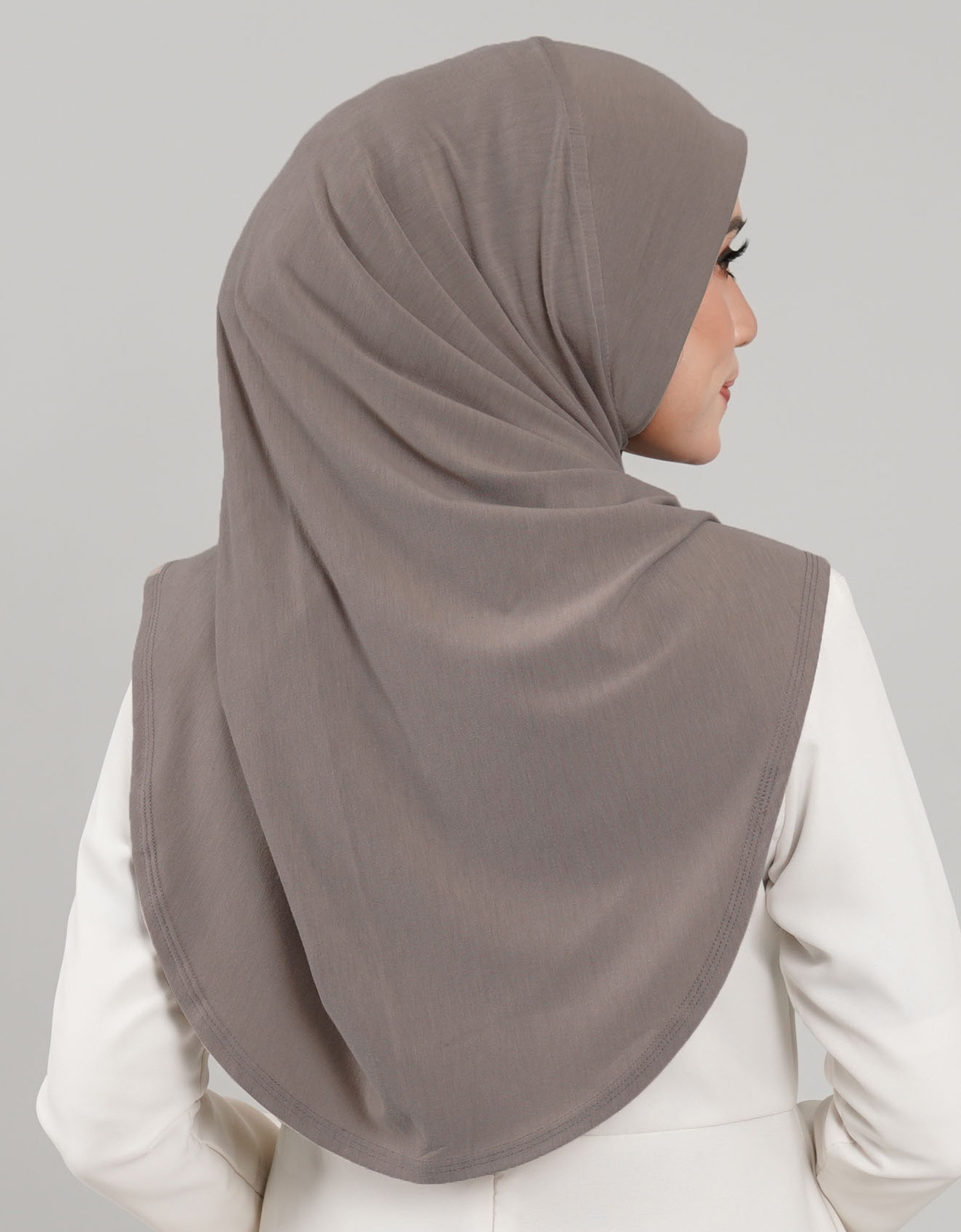 Express Hijab Damia Plain - 20 Smoke