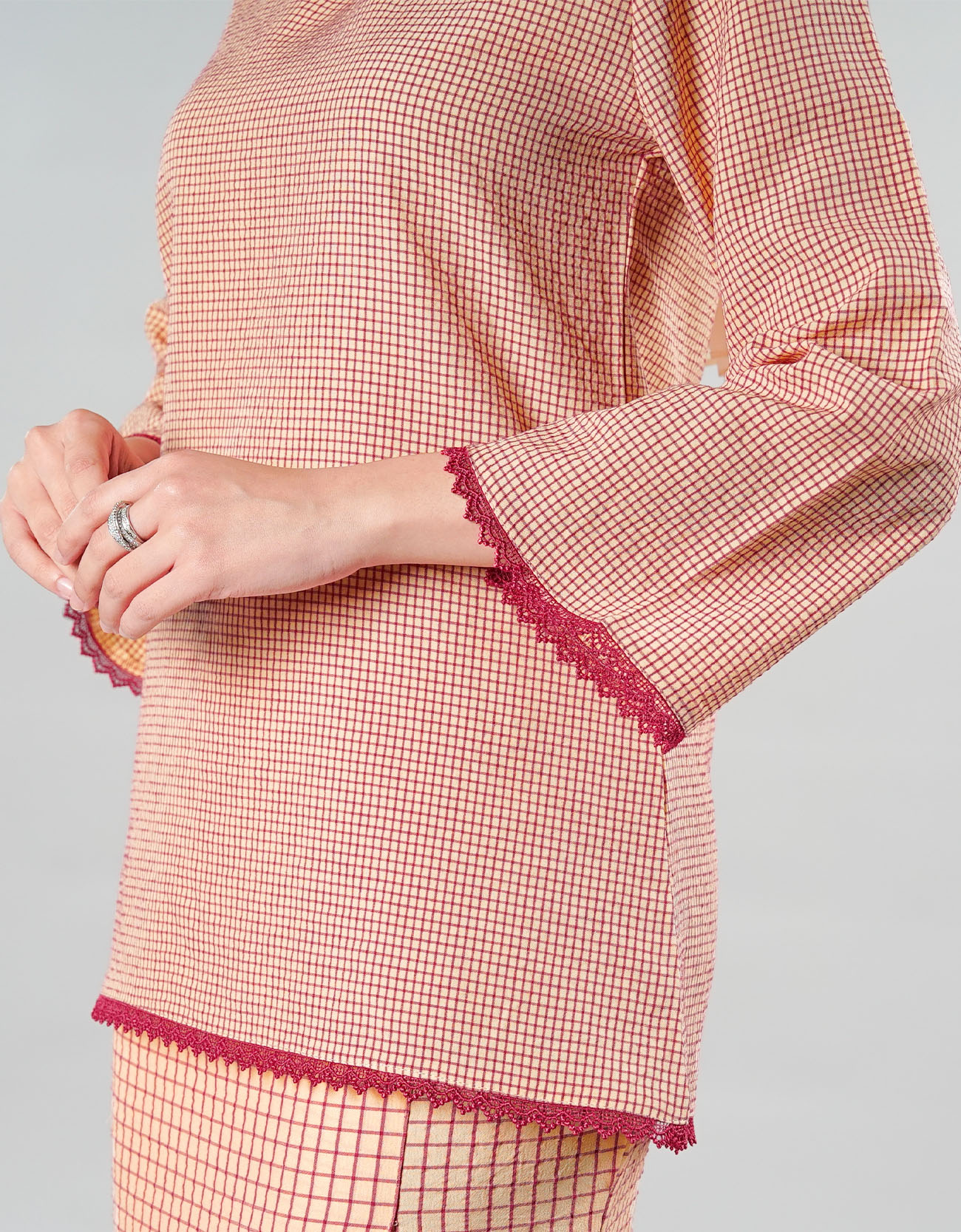 Alana Kurung Kedah - 01 Peach Pink