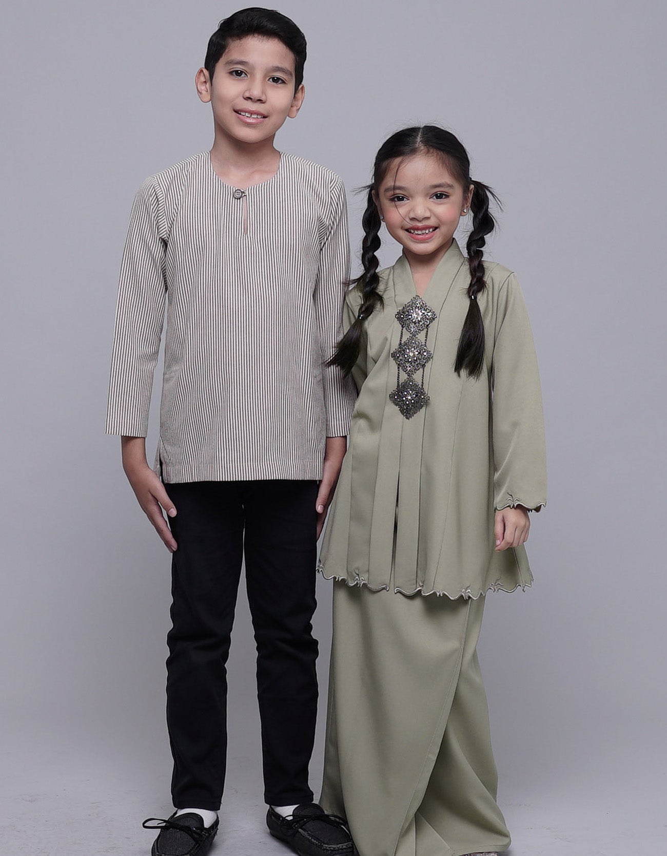 Andika Kurta Kids Cotton Malabar Stripe