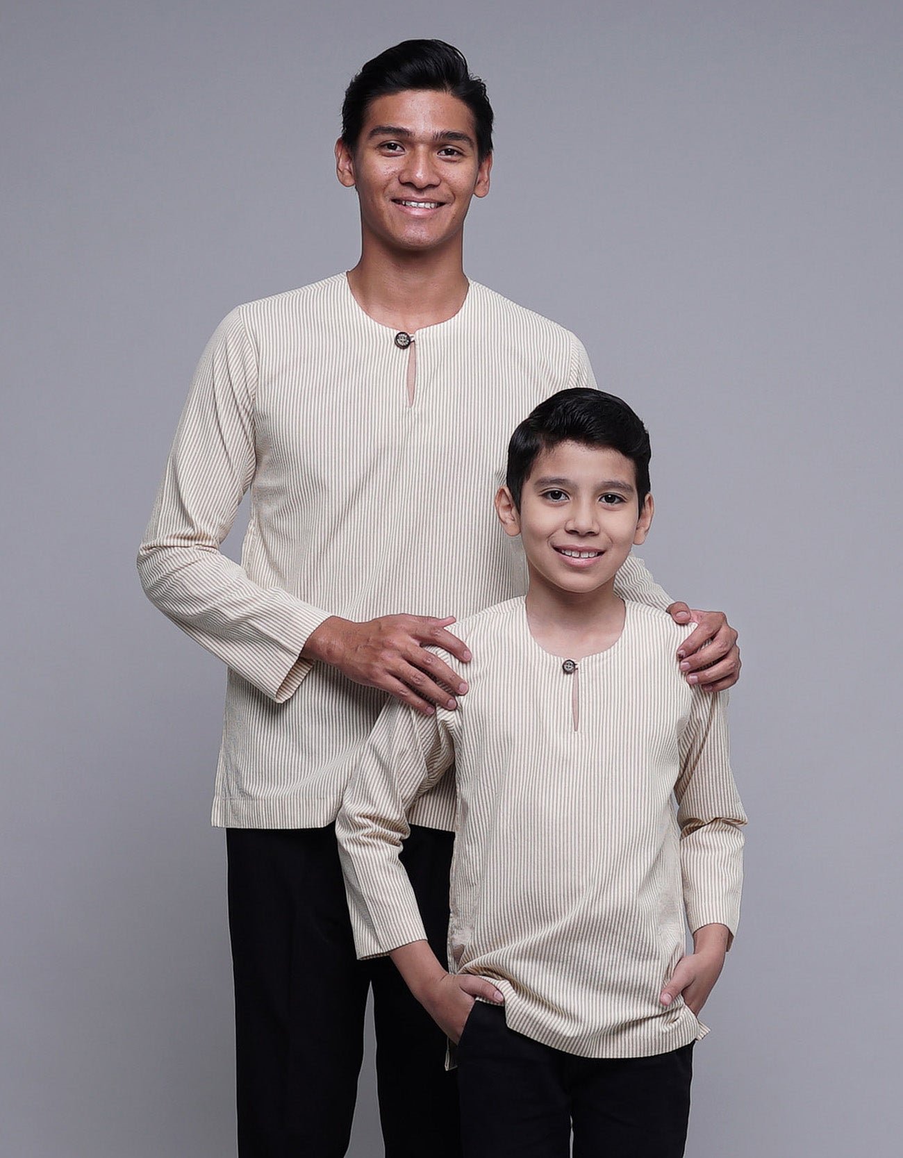 Andika Kurta Kids Cotton Malabar Stripe