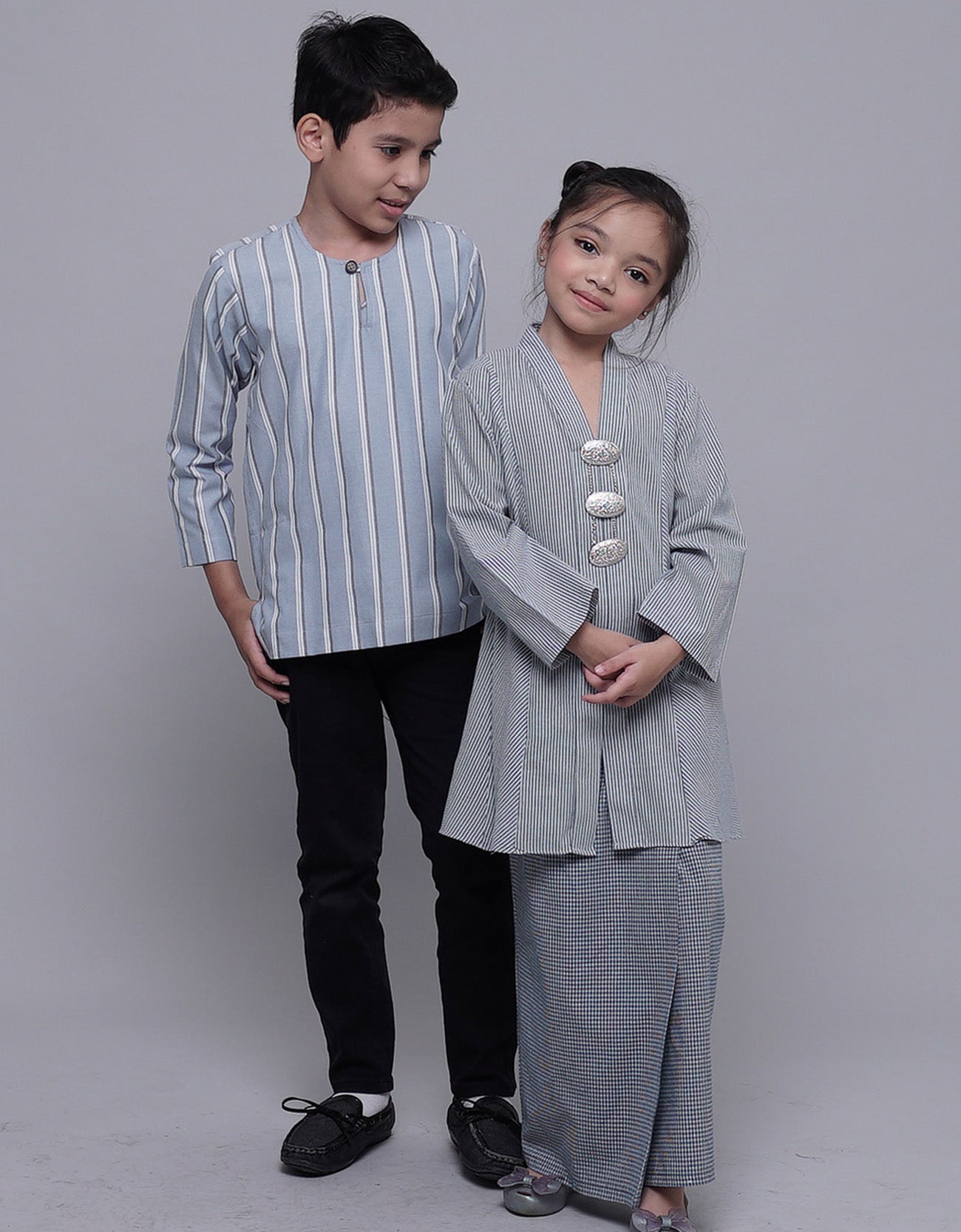 Arjuna Kurta Kids Pencil Stripe