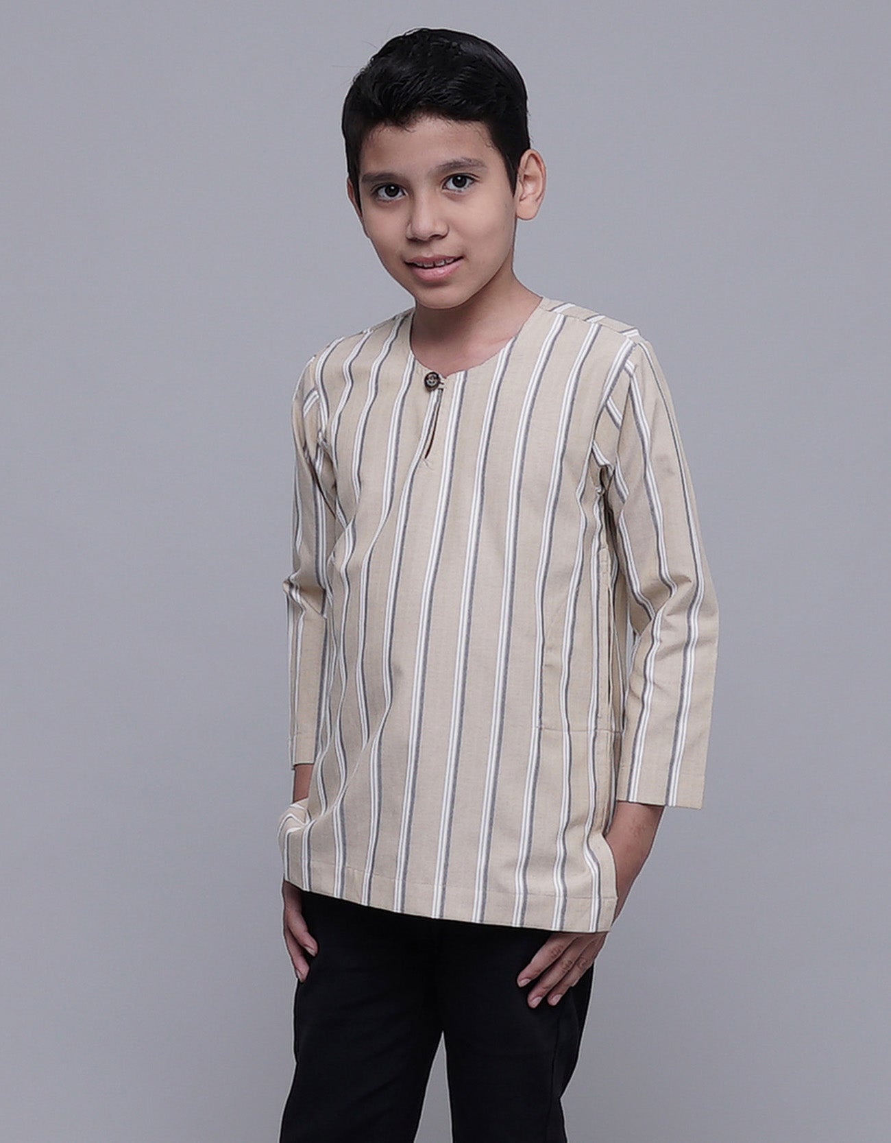 Arjuna Kurta Kids Pencil Stripe