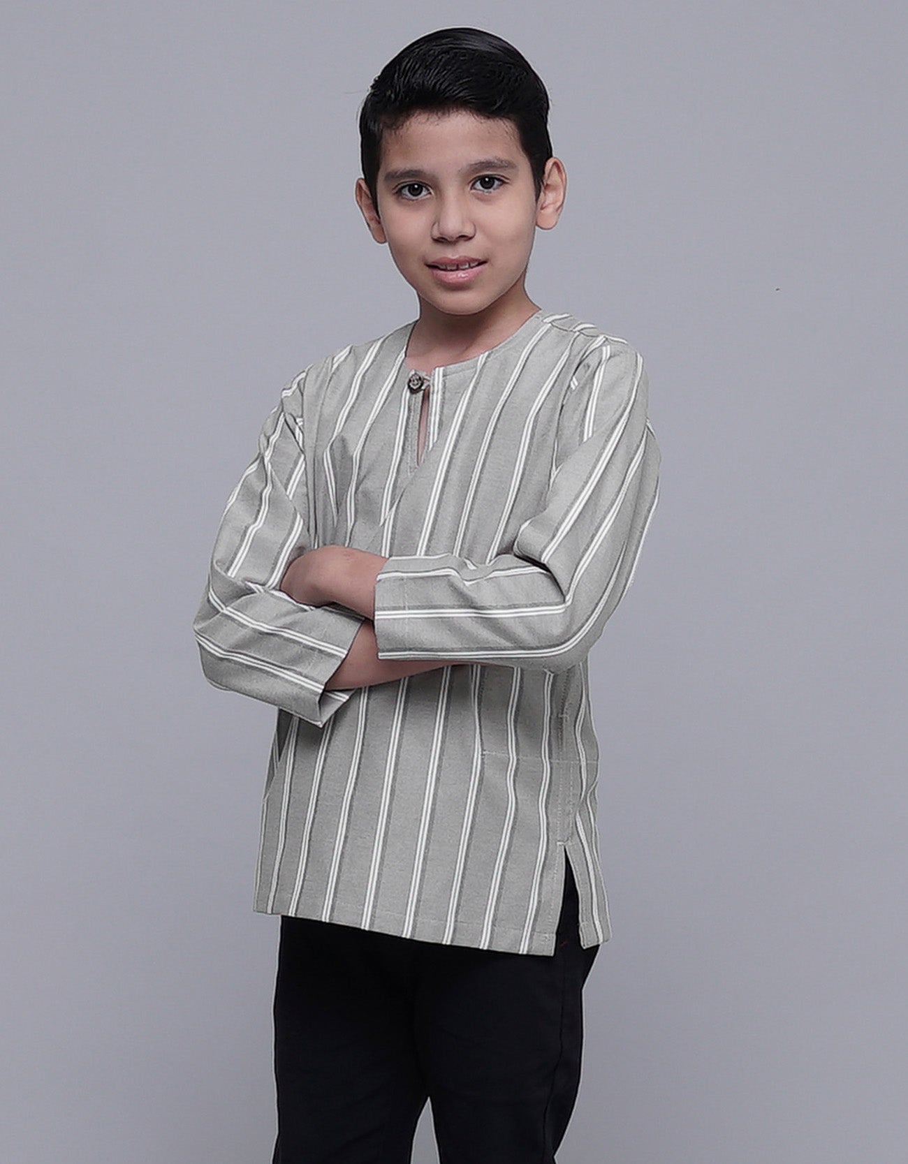 Arjuna Kurta Kids Pencil Stripe