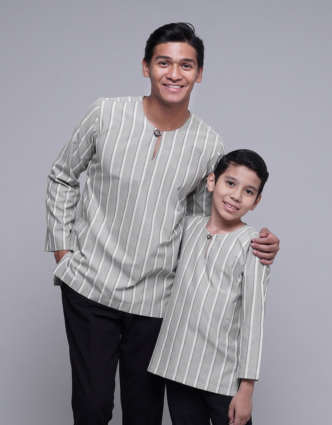 Arjuna Kurta Kids Pencil Stripe