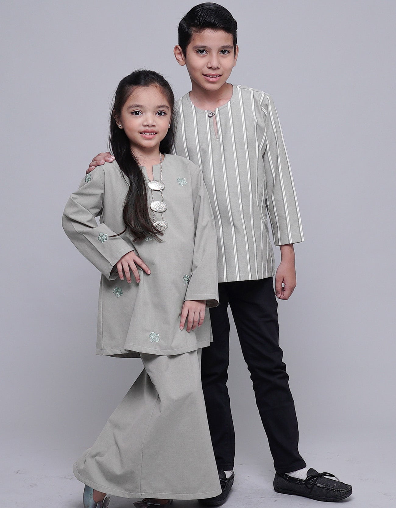 Arjuna Kurta Kids Pencil Stripe