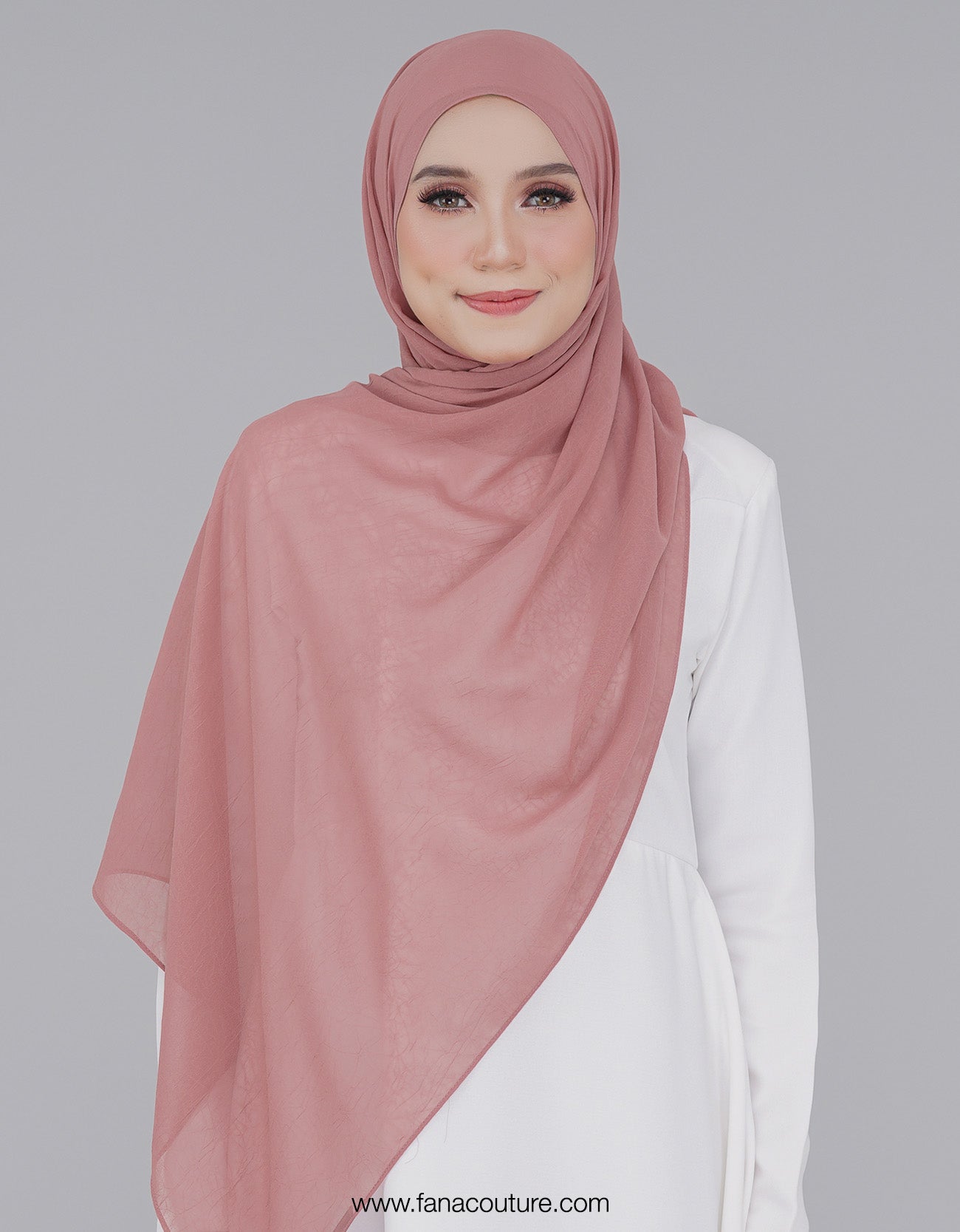 Aster Shawl Plain - 11 Coral Pink