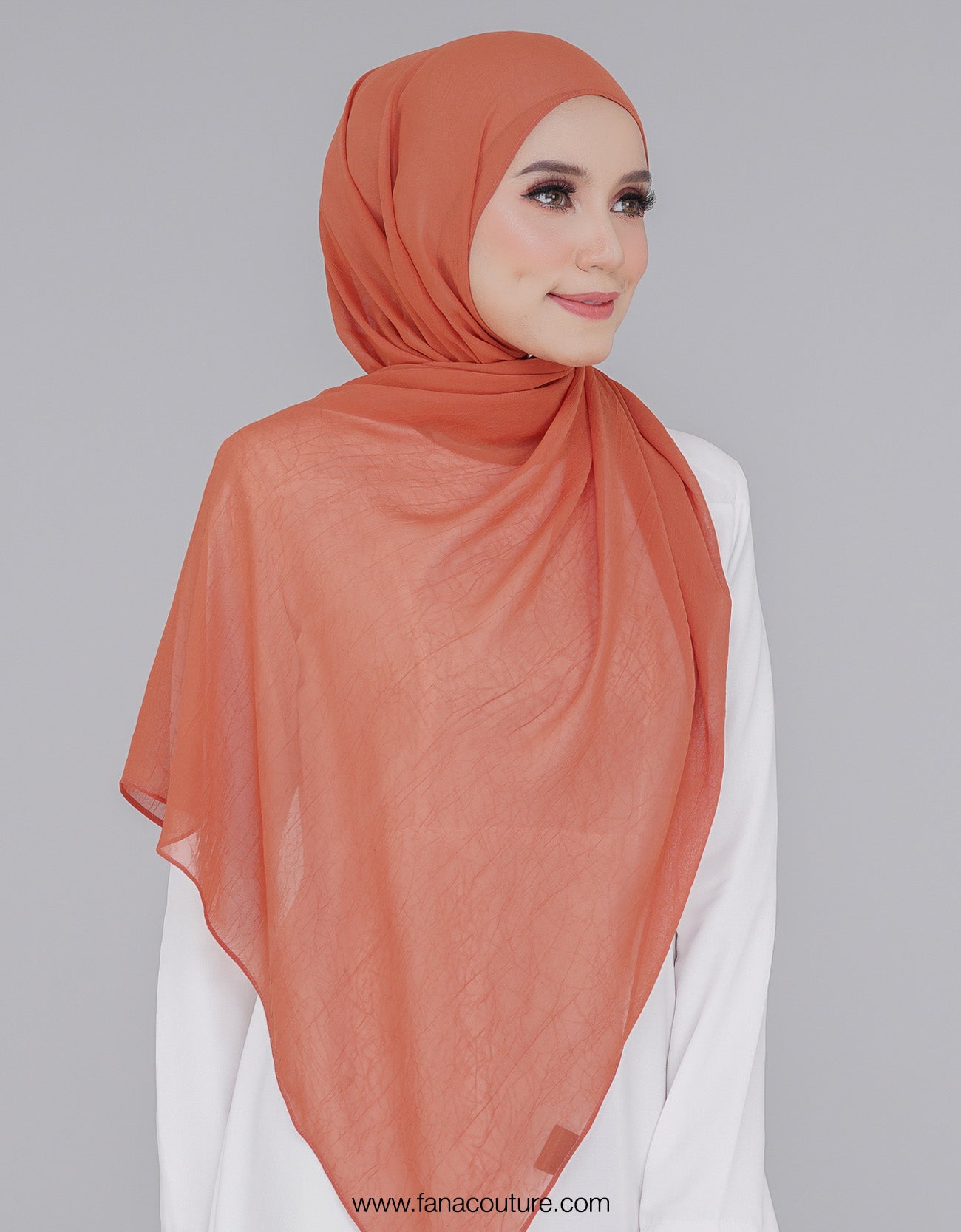 Aster Shawl Plain - 12 Orange