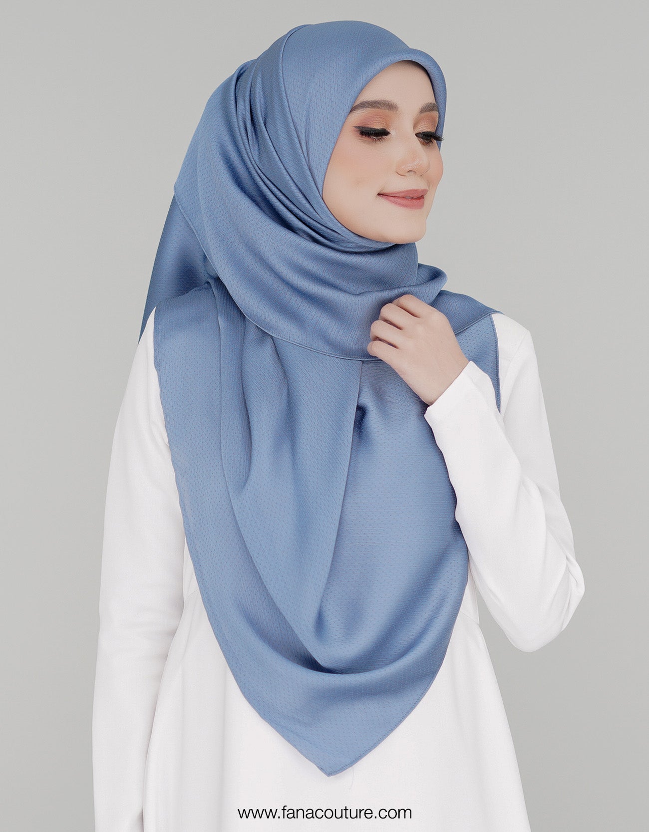 Naura Bawal Plain - 05 Blue Grey