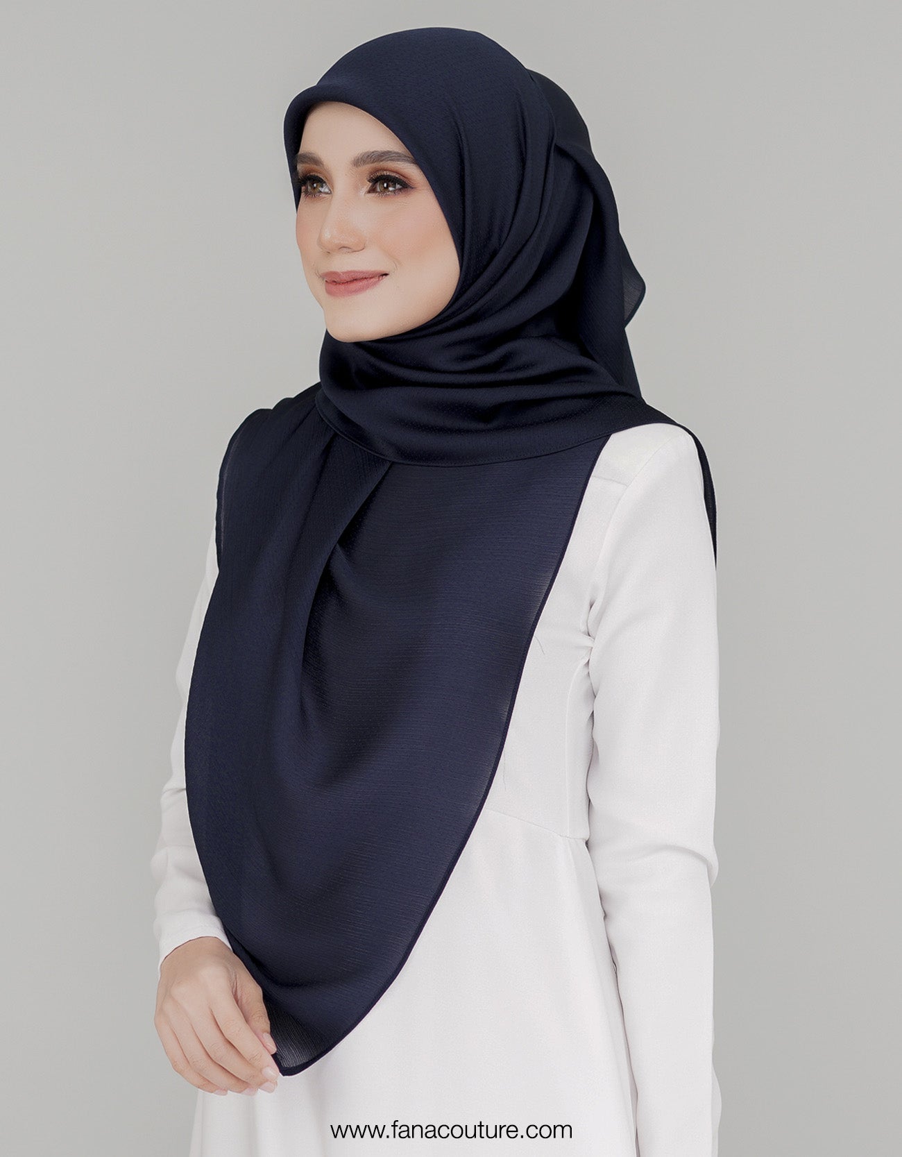 Naura Bawal Plain - 06 Midnight Blue