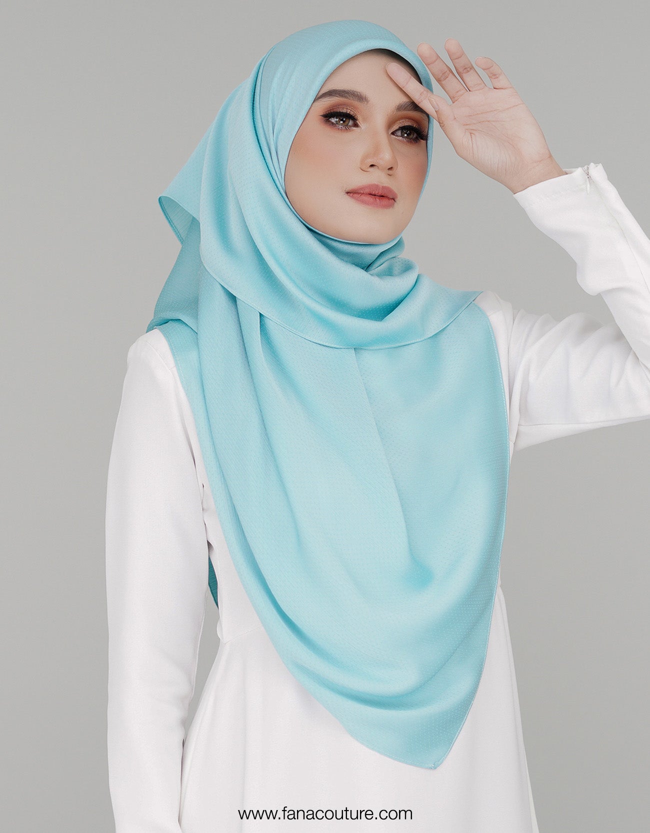 Naura Bawal Plain - 07 Arctic Blue