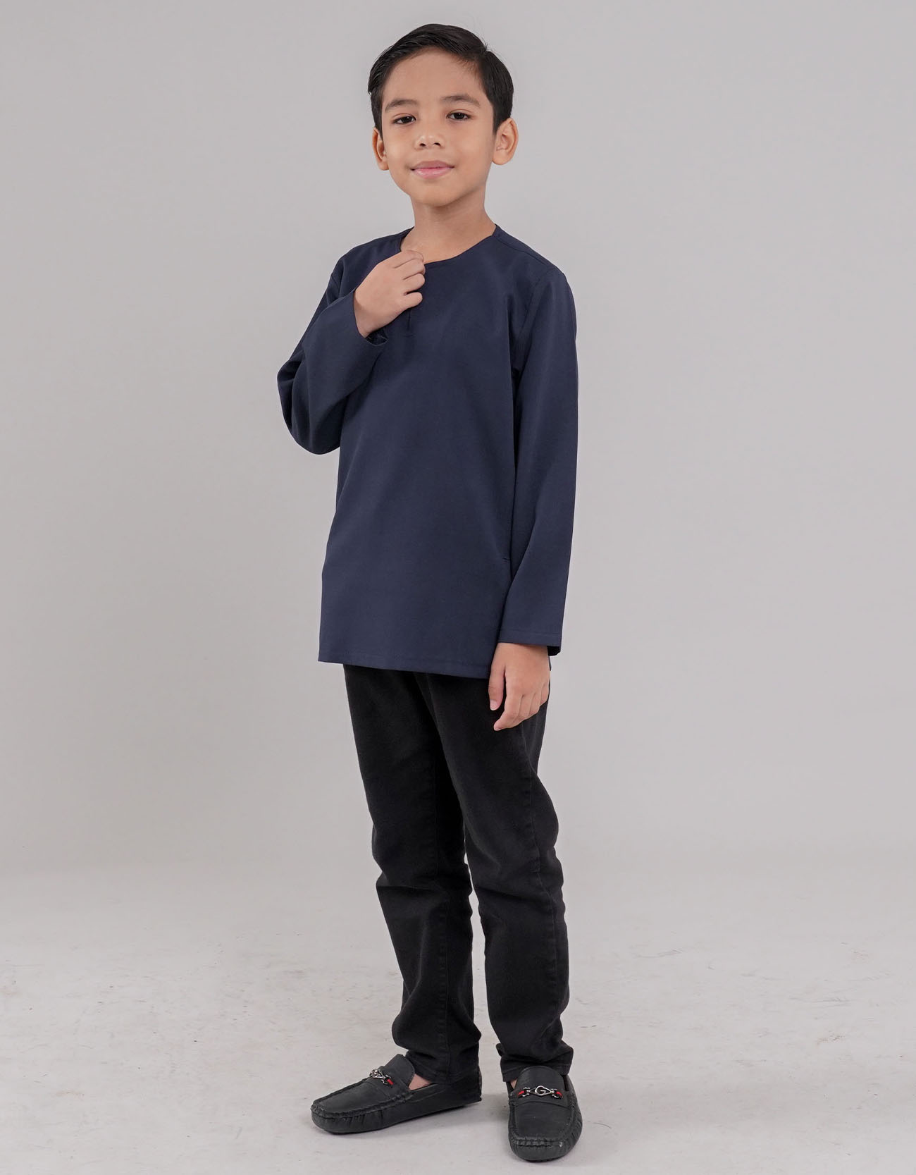 Kurta Furqan Kids - 04 Navy Blue