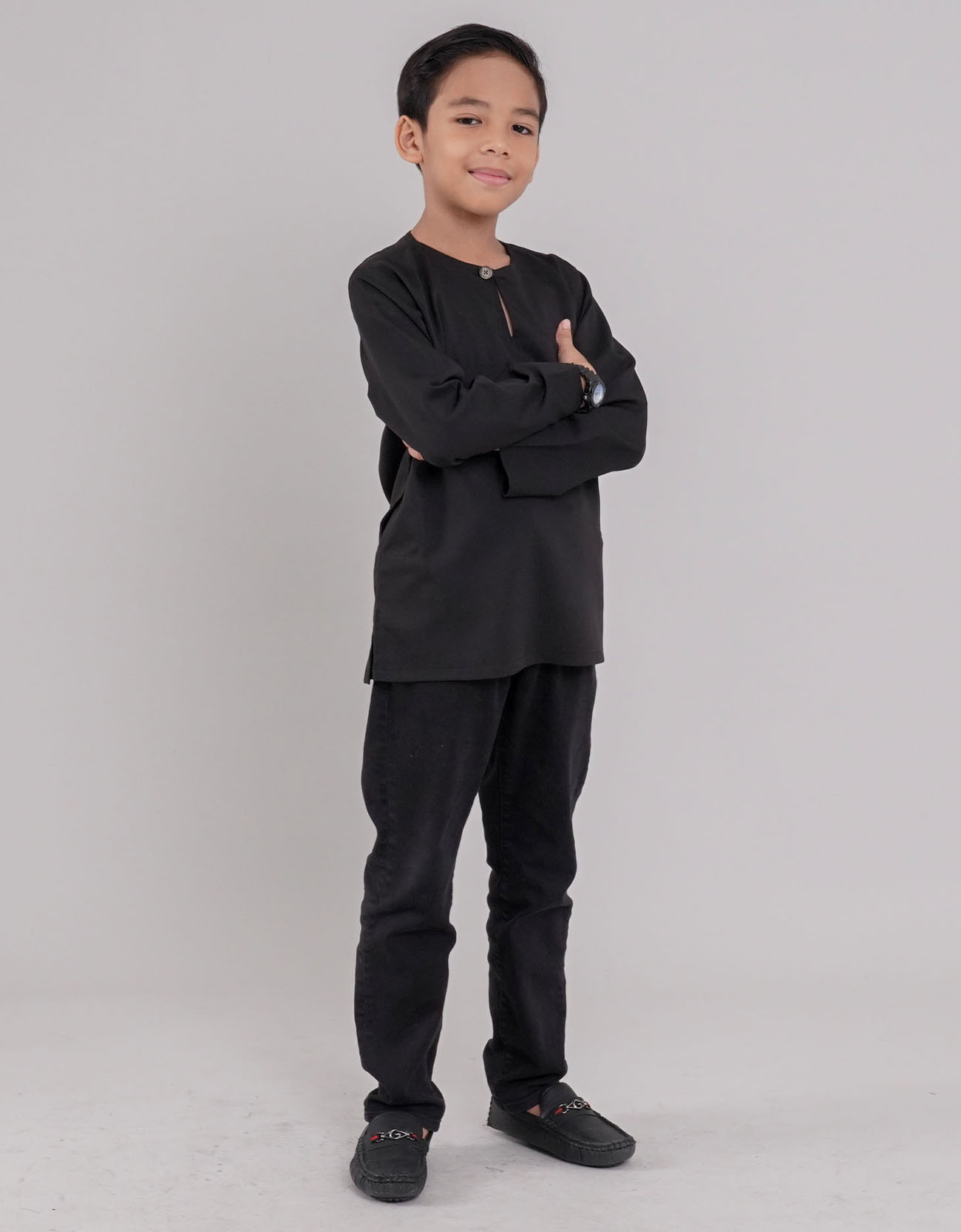 Kurta Furqan Kids - 08 Black