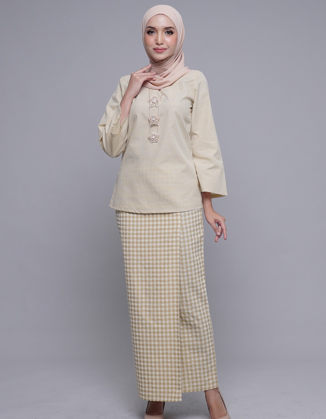 Cendana Kurung Kedah Adult Cotton