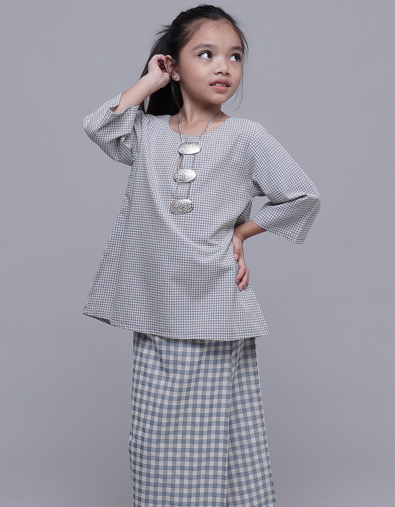 Cendana Kurung Kedah Kids Cotton