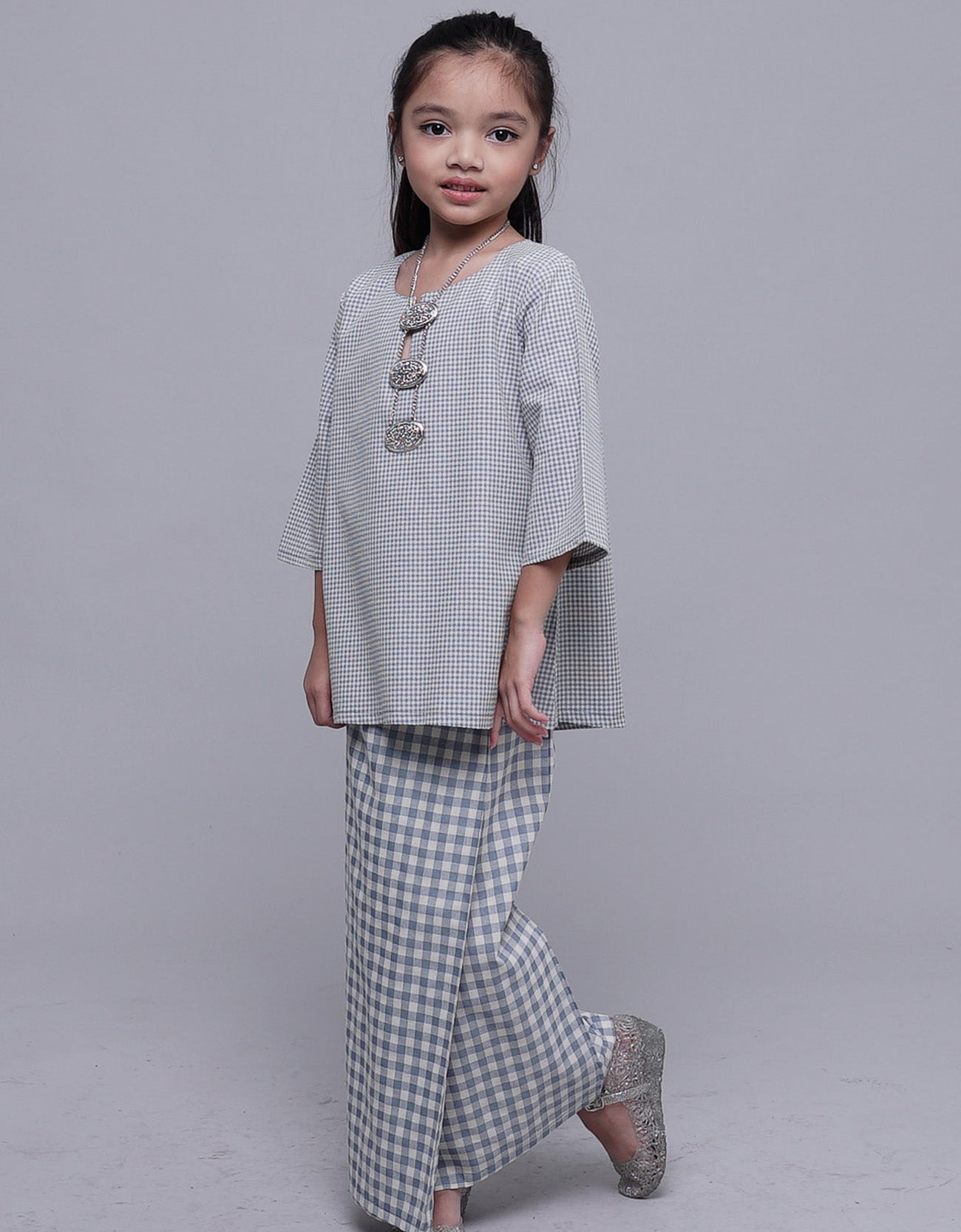 Cendana Kurung Kedah Kids Cotton