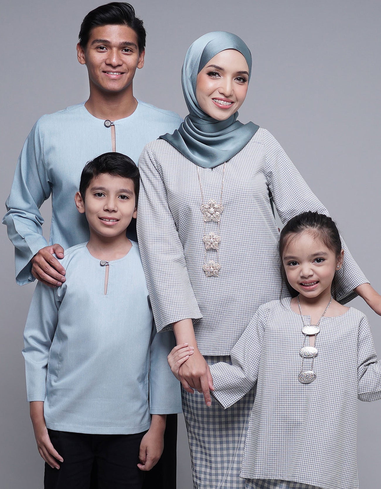 Cendana Kurung Kedah Kids Cotton