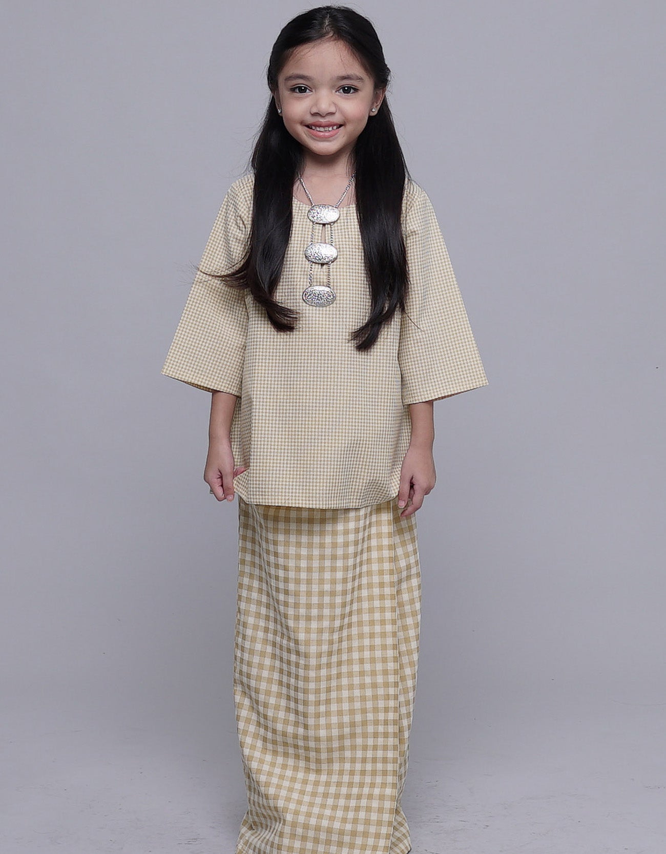 Cendana Kurung Kedah Kids Cotton