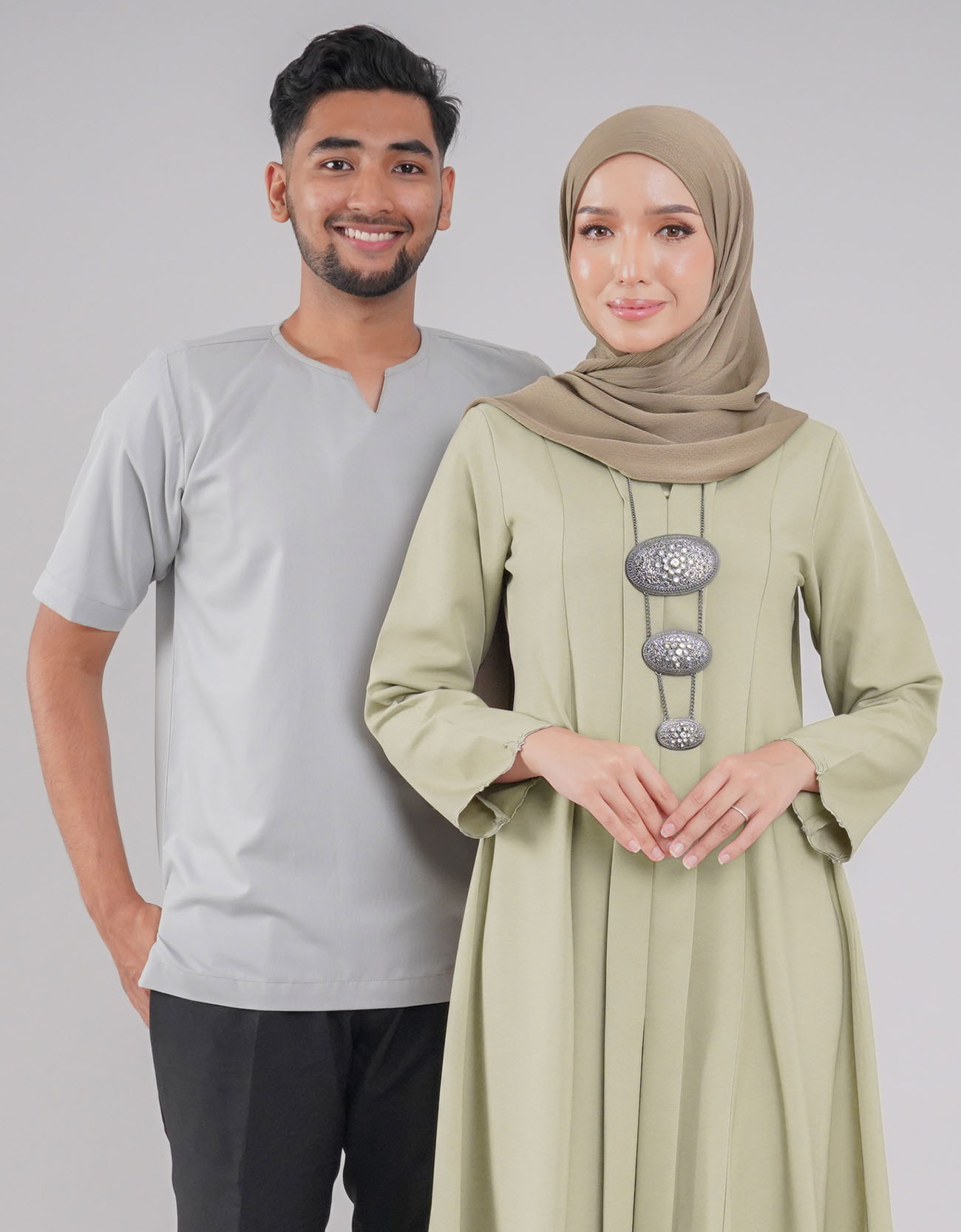 Embun Kebarung Adult Marle Cotton - 02 Laurel Green