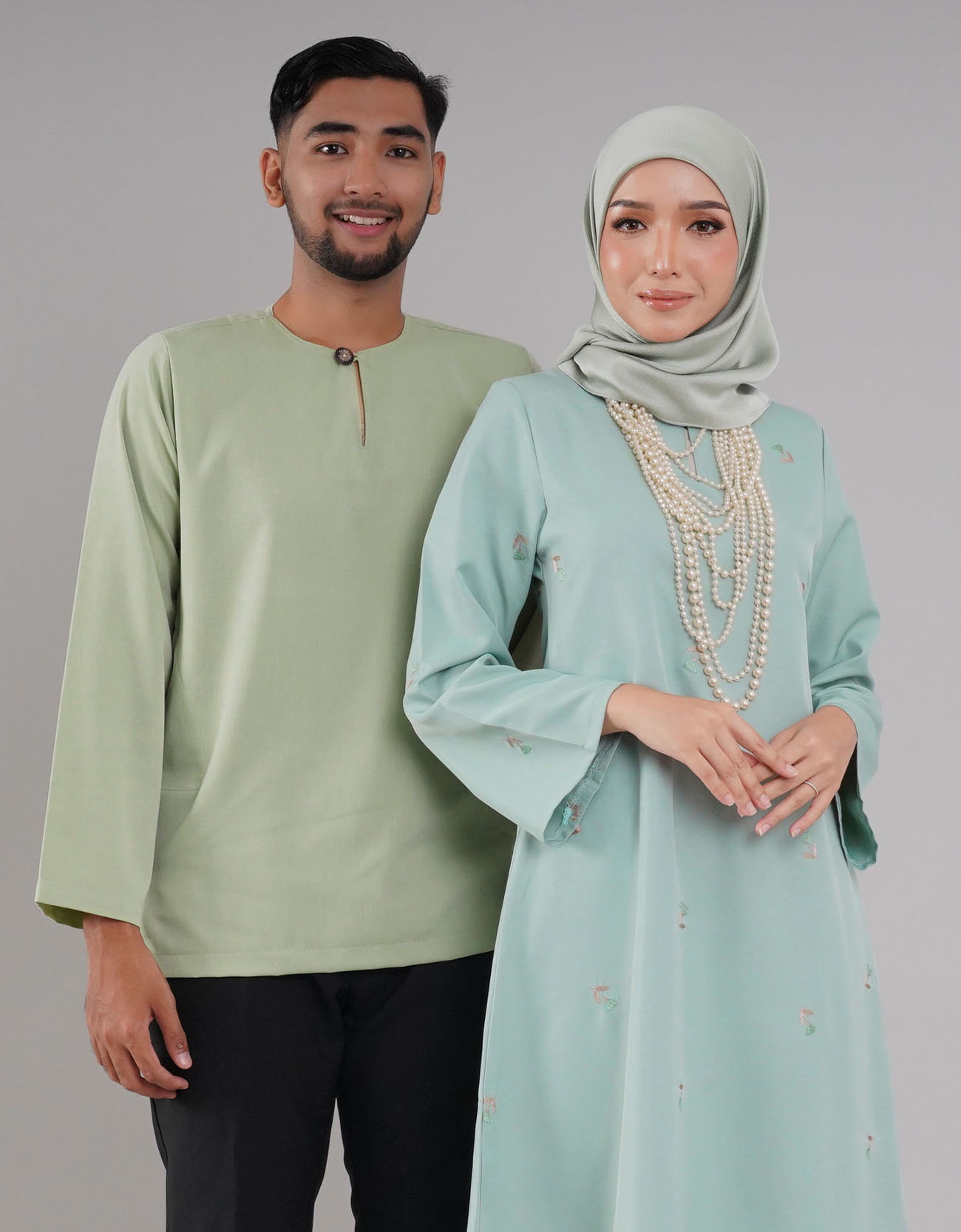 Teratai Kurung Riau Adult - 03 Green