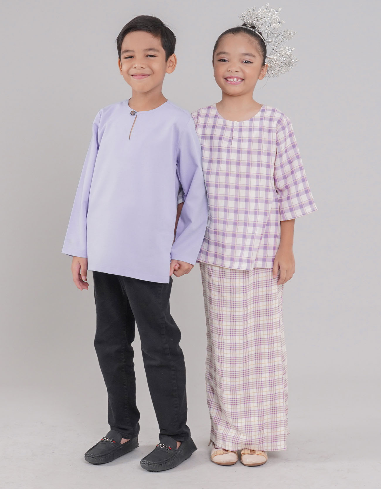 Kasturi Kurung Kedah Kids - 01 Purple