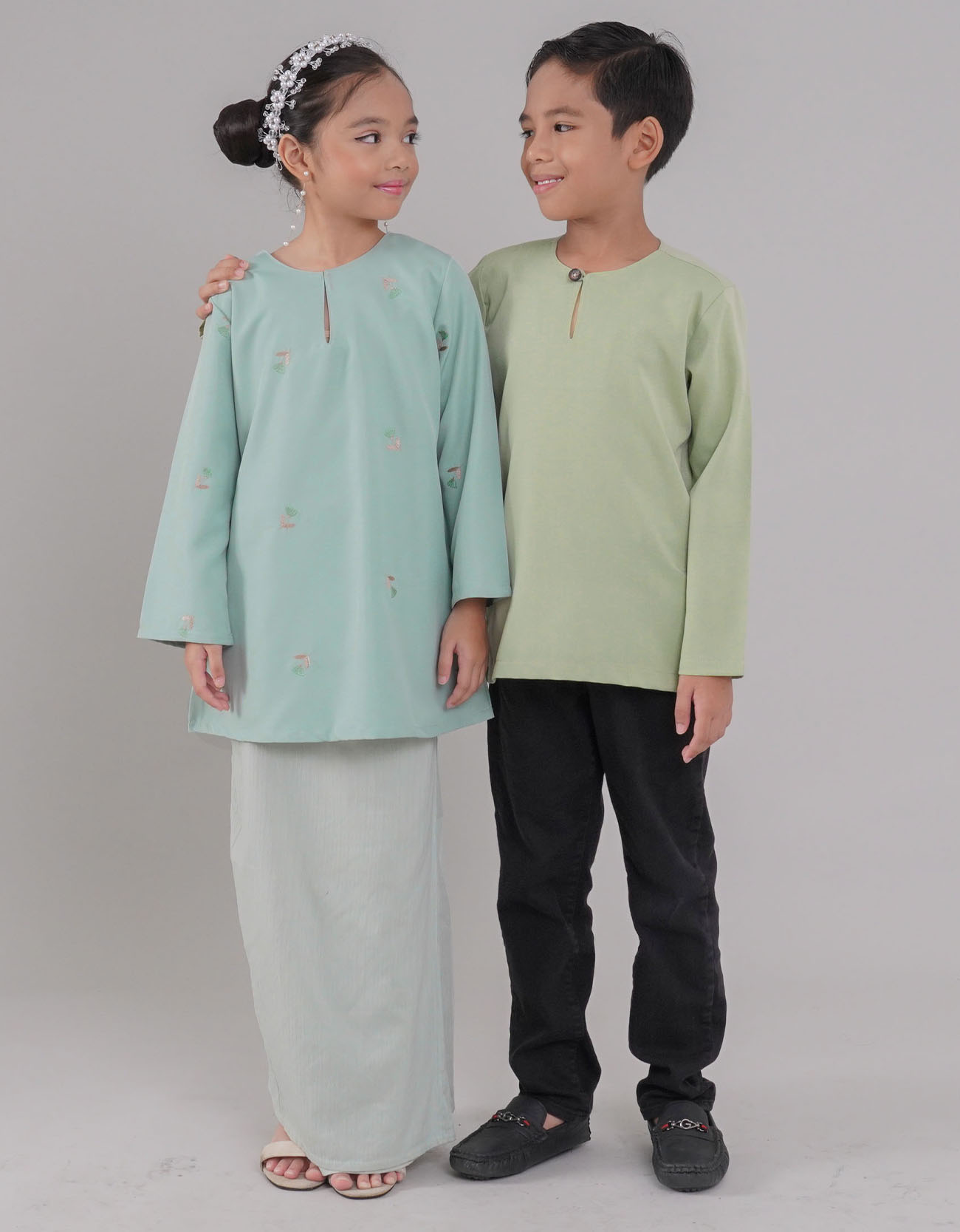 Teratai Kurung Riau Kids - 03 Green