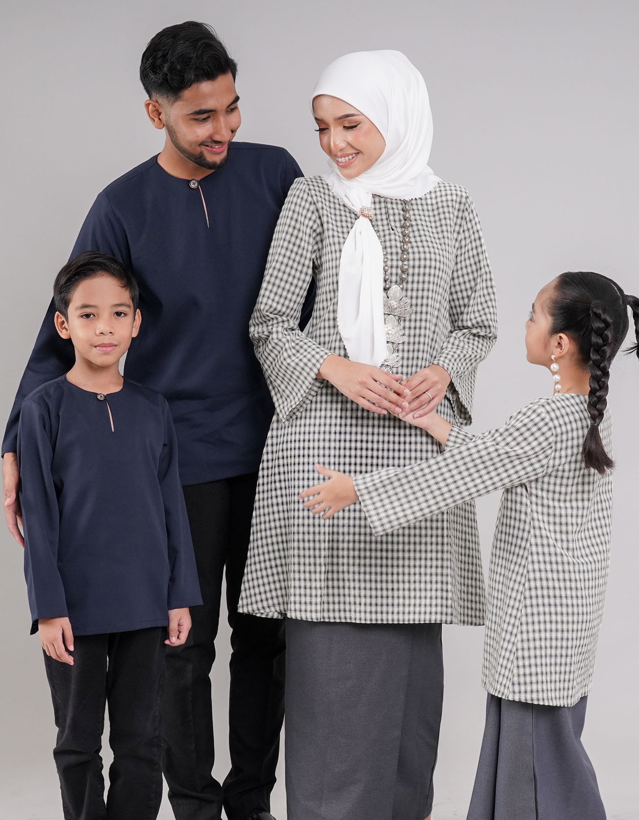 Kurta Furqan Kids - 04 Navy Blue