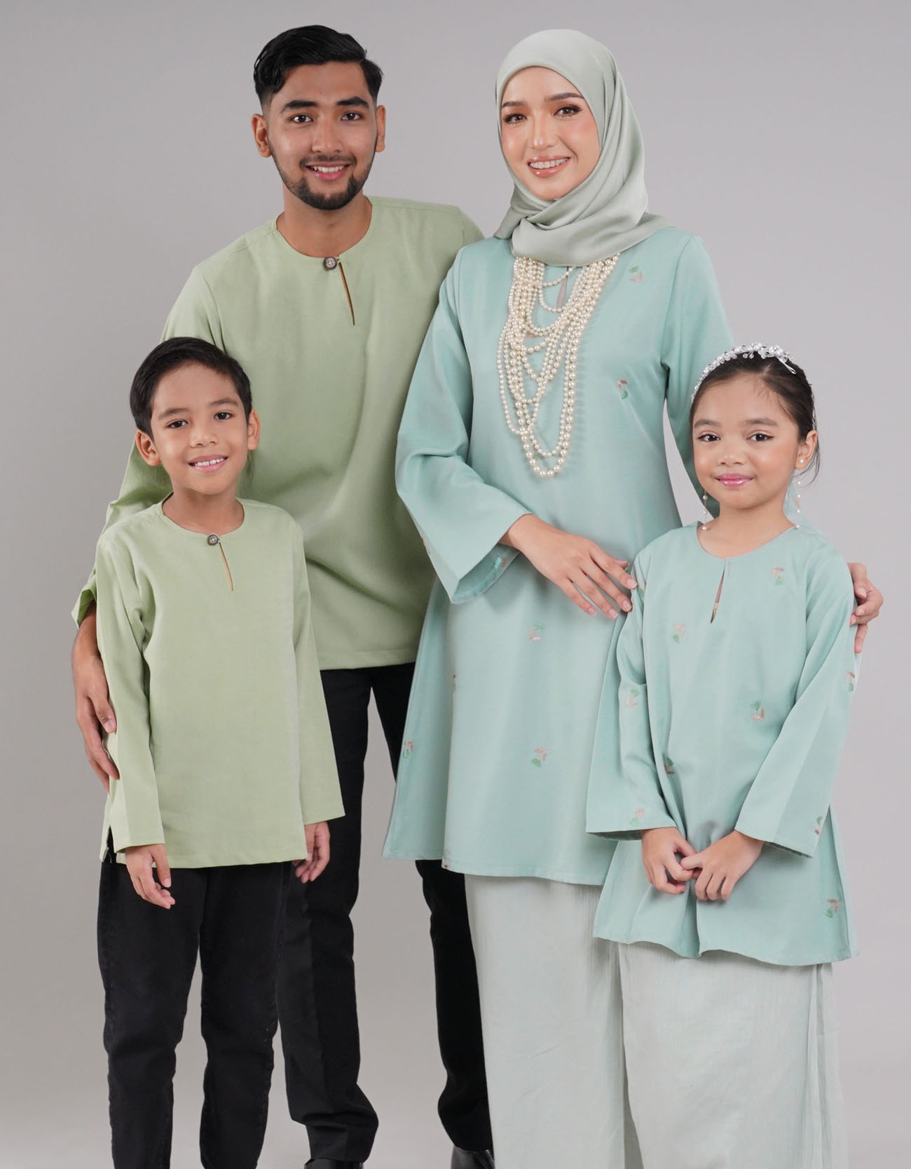 Teratai Kurung Riau Kids - 03 Green